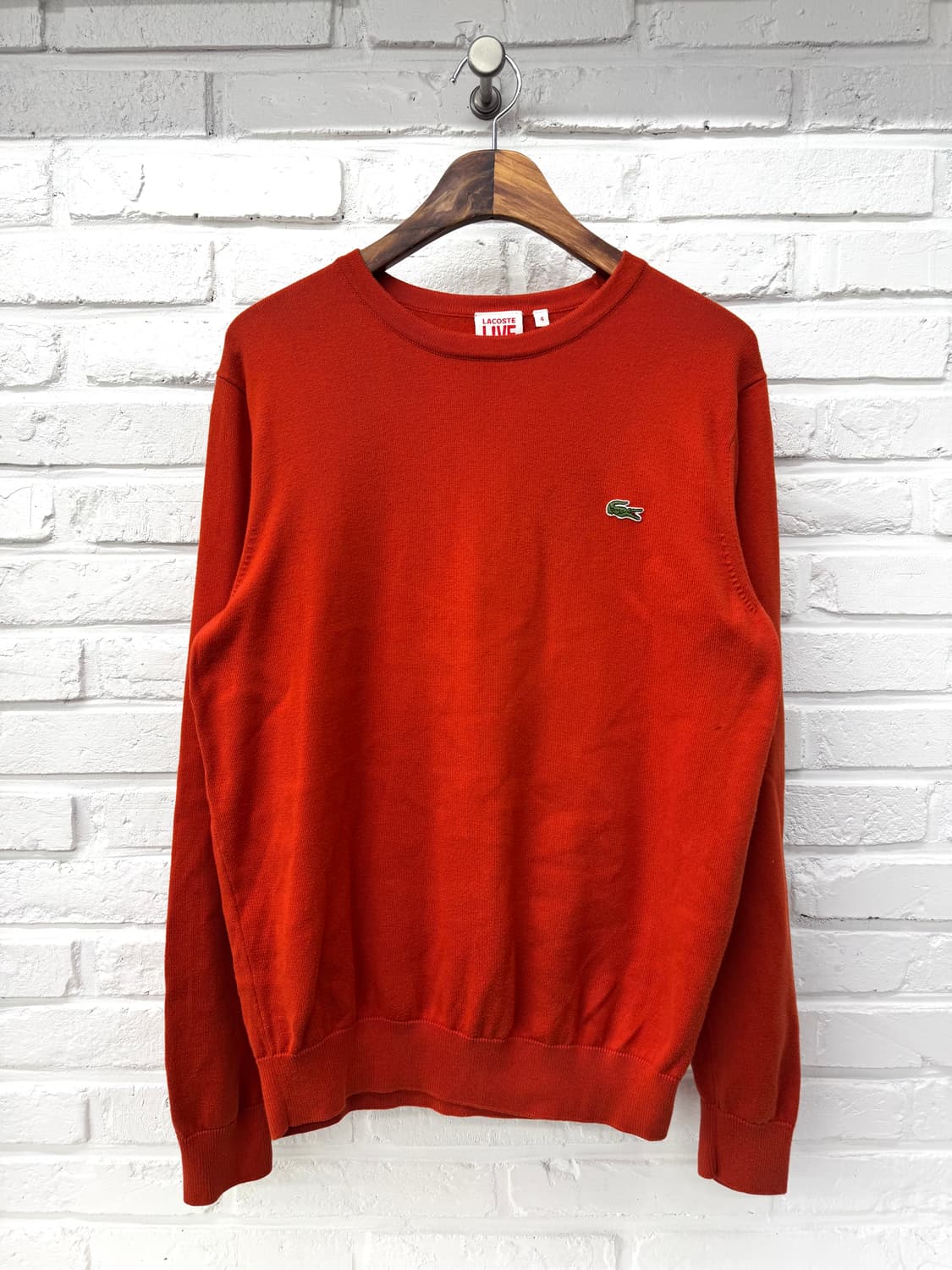 라코스테 오렌지 암패치 니트 상품이미지3