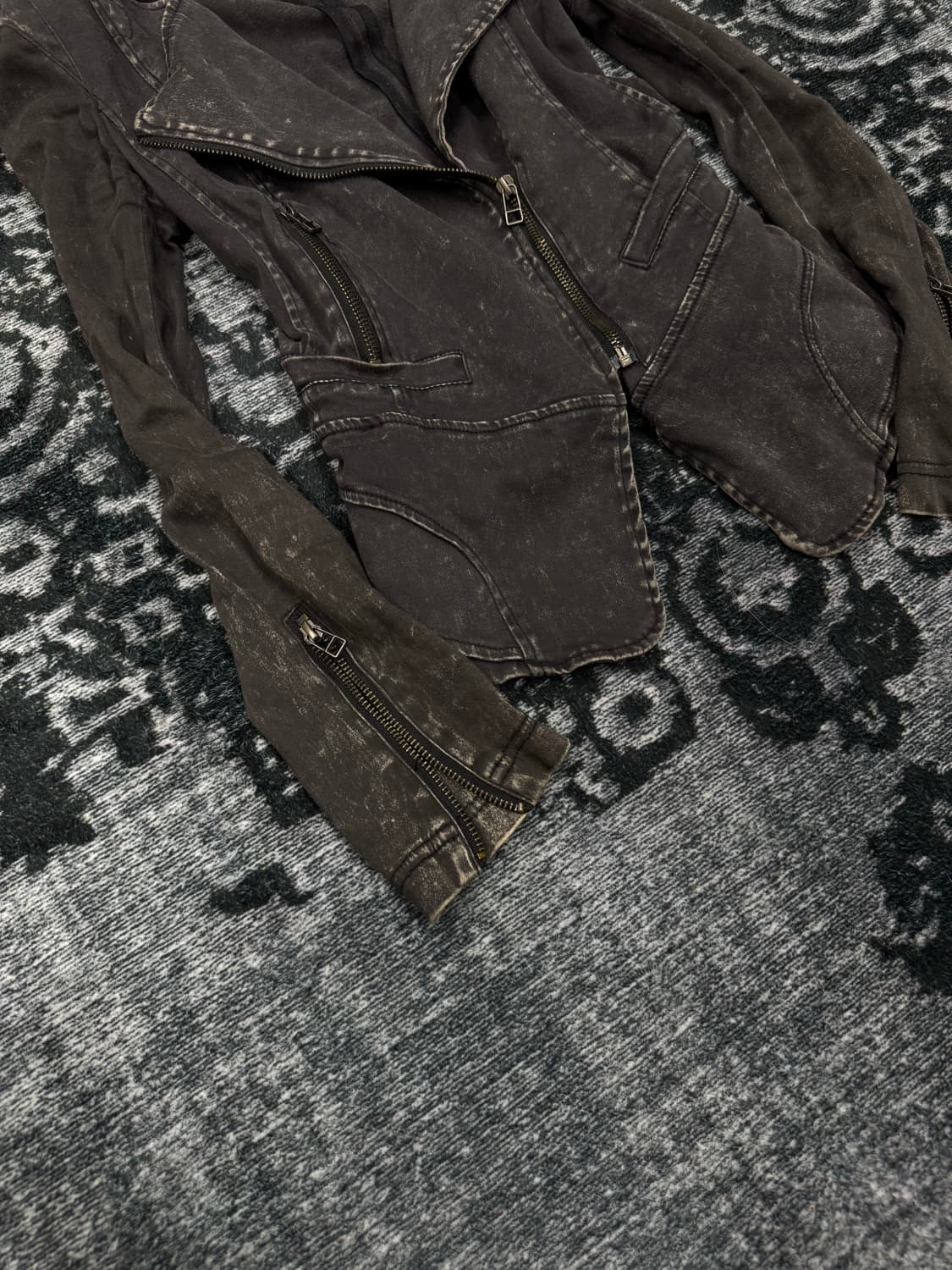 Papaya y2k rust washing cotton rider jac 상품이미지4