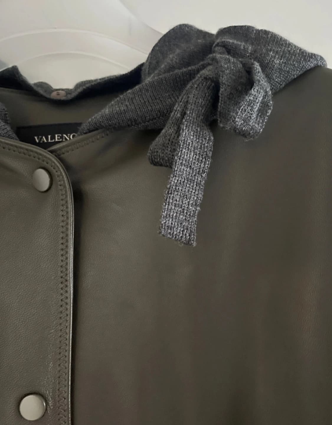 발렌시아 리얼 레더 코트 상품이미지5