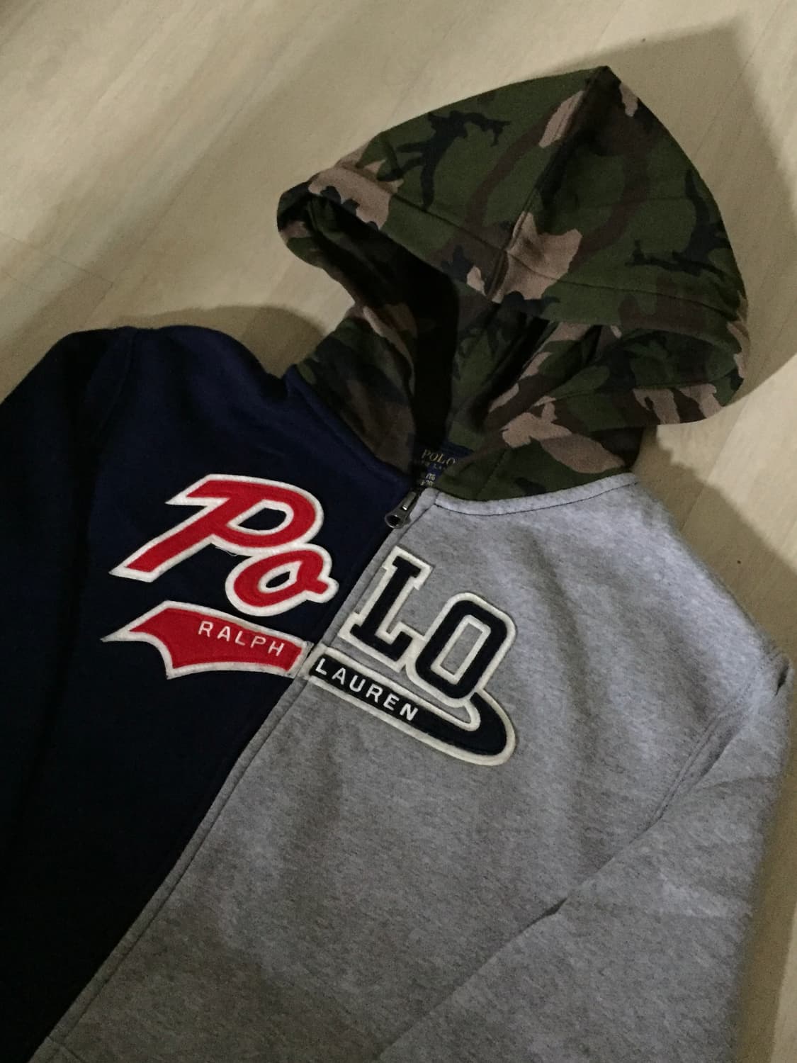 폴로 카모 후드집업 상품이미지1