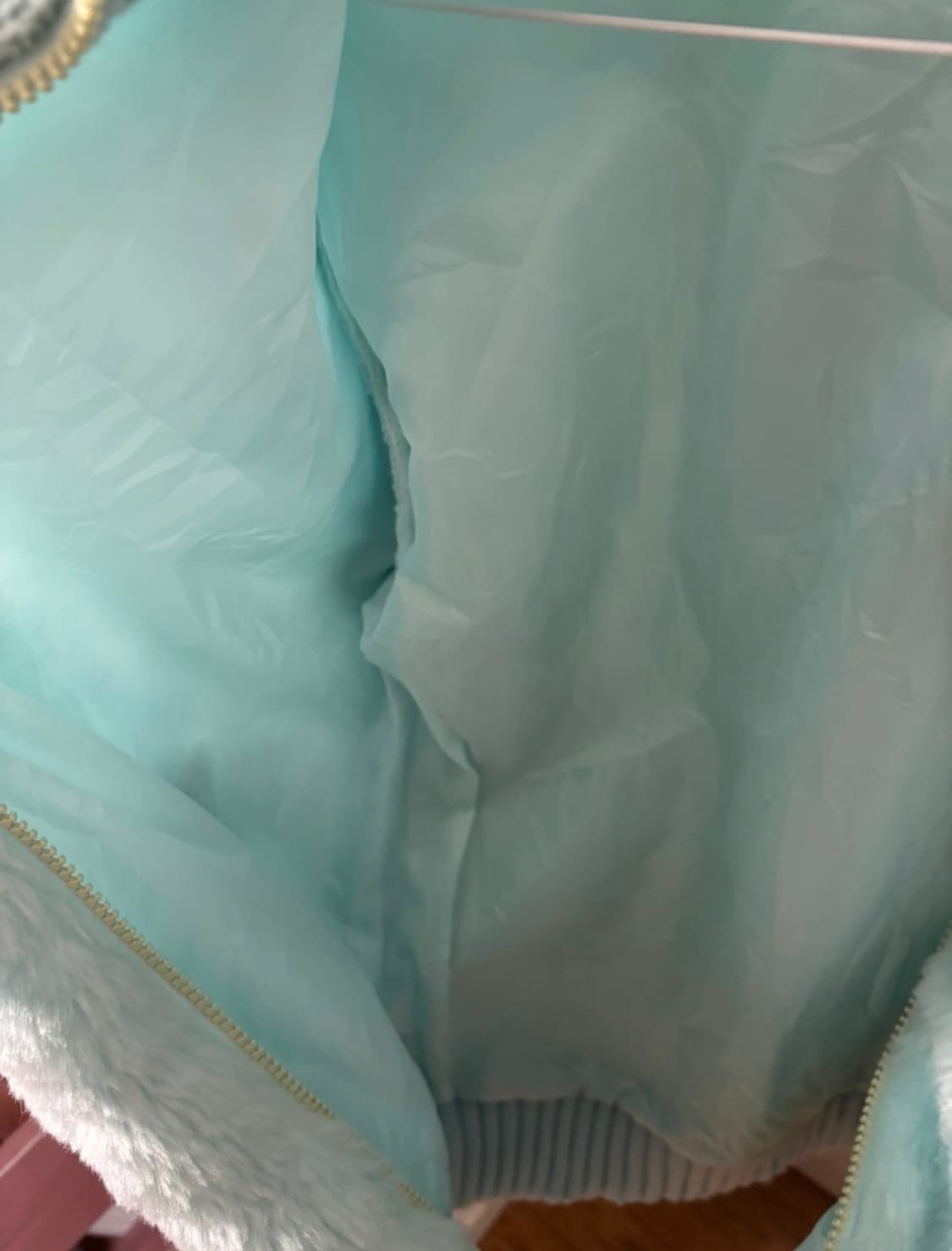 빈티지 민트 퍼 집업 상품이미지2