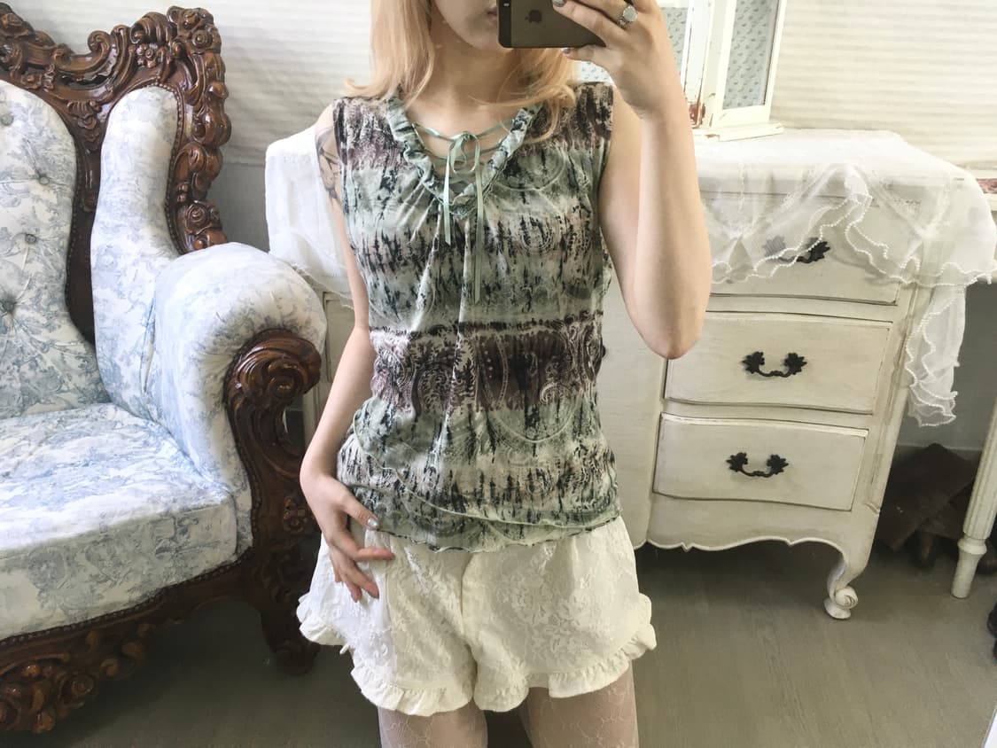 빈티지 민트 페어리 오리엔탈 슬리브리스 상품이미지1