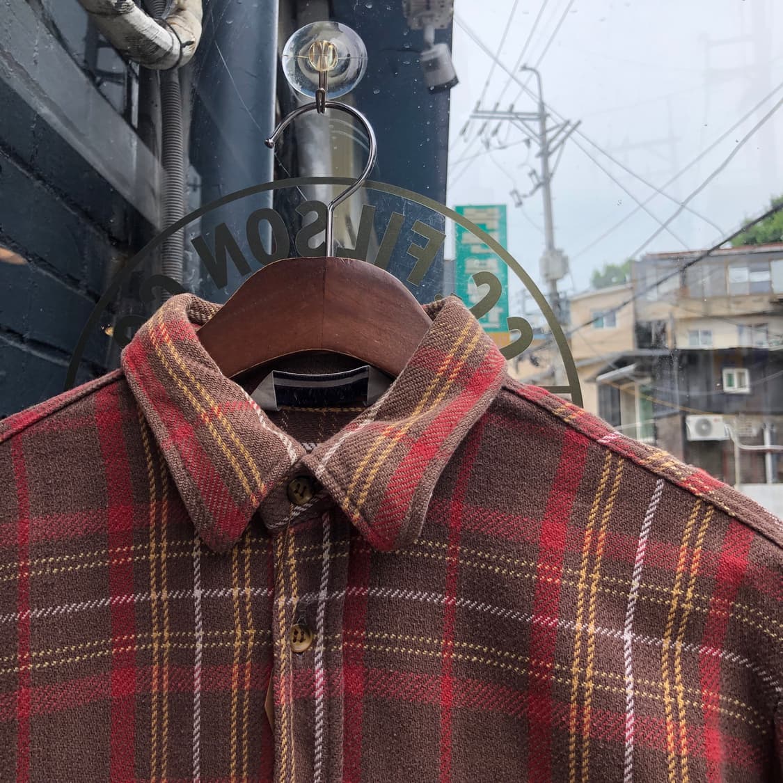 80s Big Mac flannel shirt-L 상품이미지2