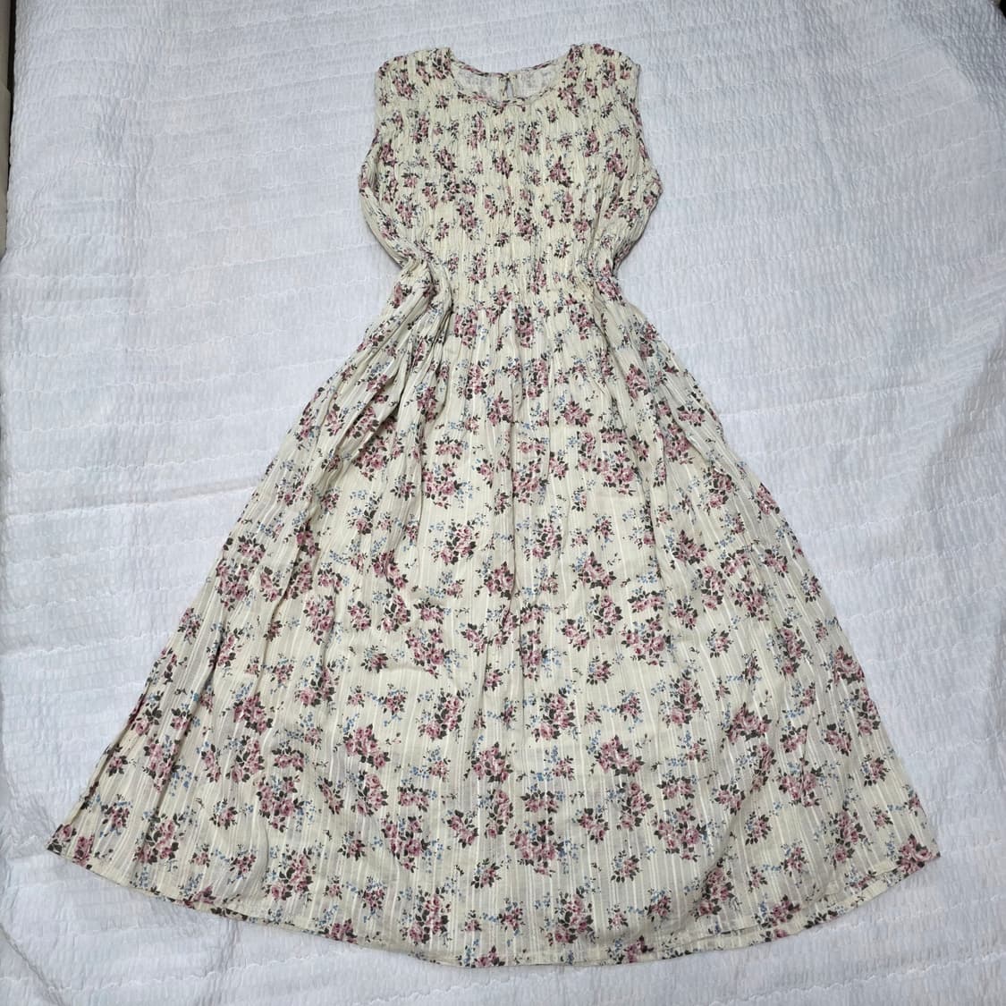 모리걸st 핀터깔 로즈 스모크 롱원피스 상품이미지1