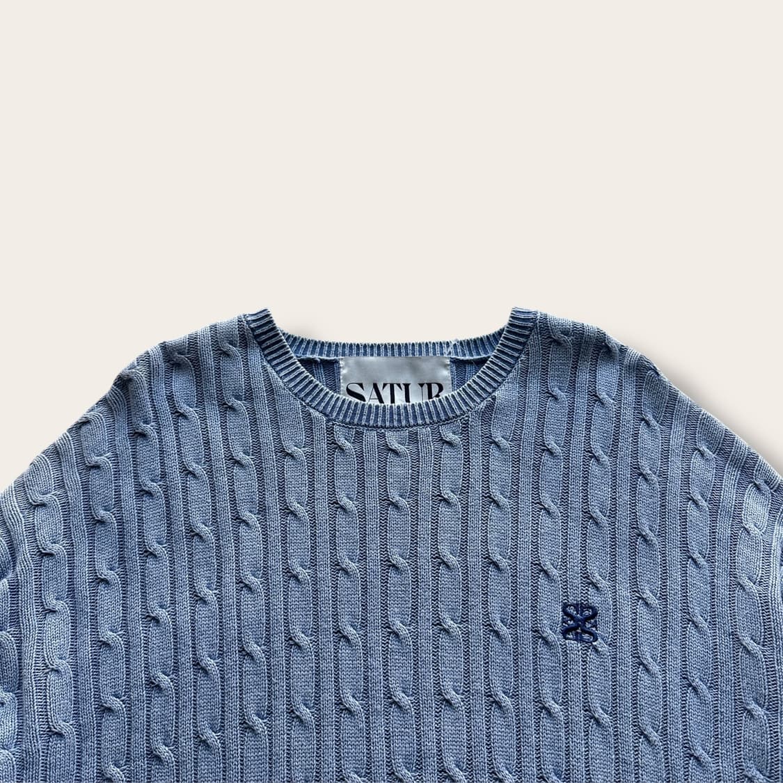 세터 아비오블루 케이블 오버핏 니트 상품이미지2