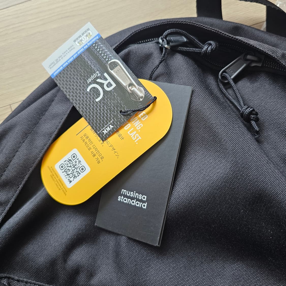 새제품) 무신사스탠다드 코듀라 빅 사이즈 투 포켓 백팩 25L 가방 공용 상품이미지8