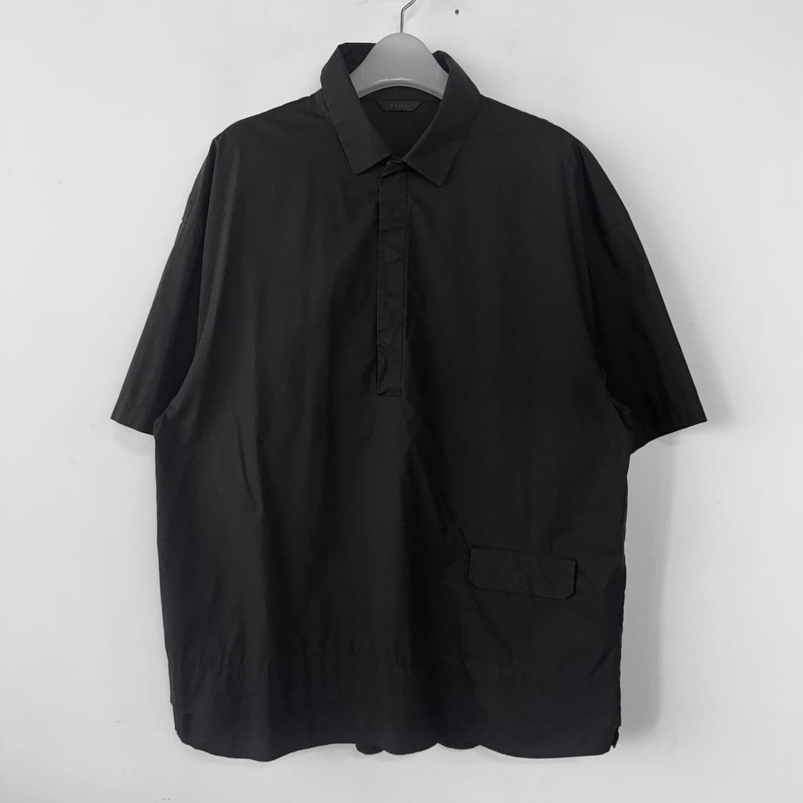 타임옴므 블랙 반팔 폴로 셔츠 110 상품이미지1