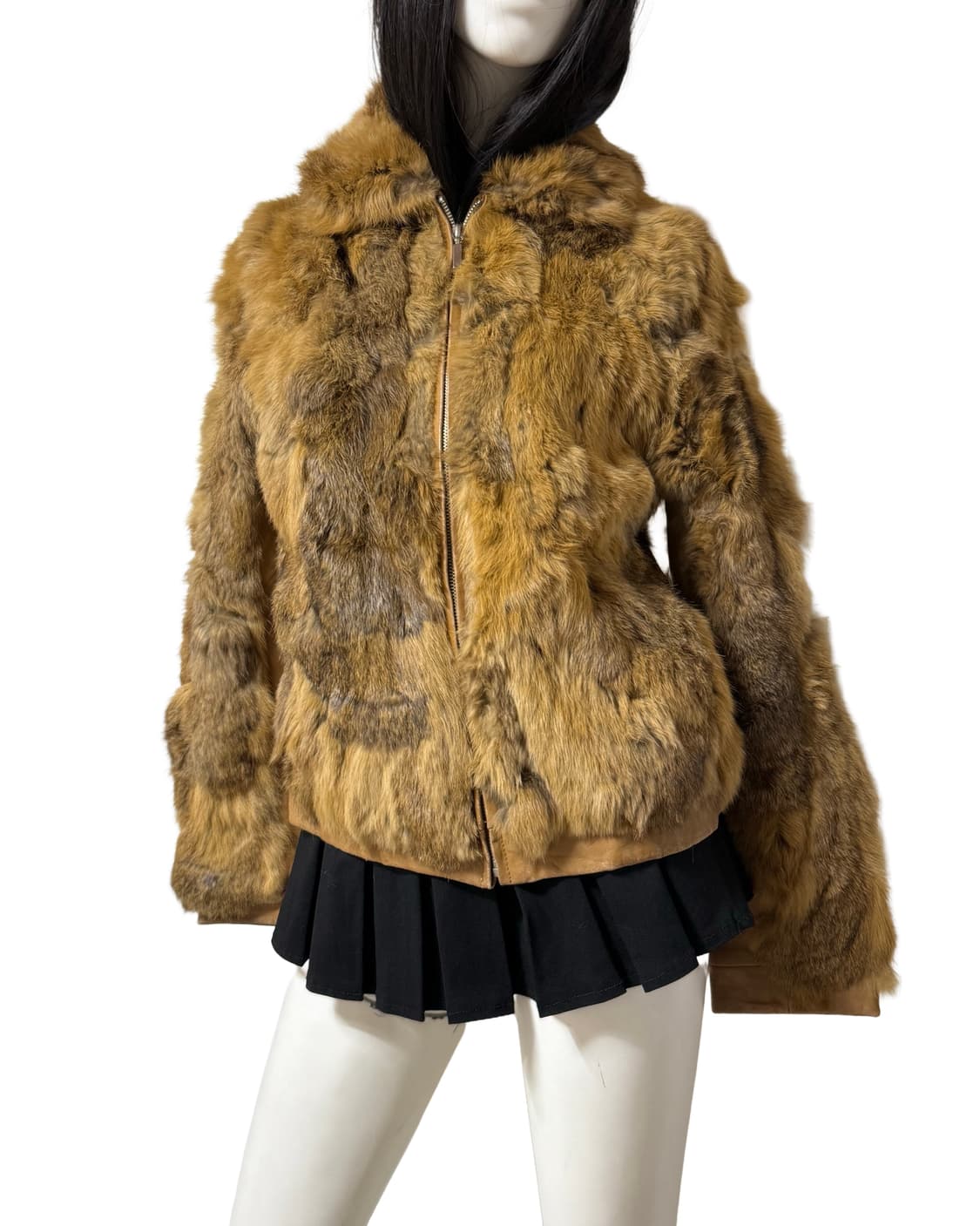 빈티지 리얼 레빗 퍼 양가죽 자켓 상품이미지3