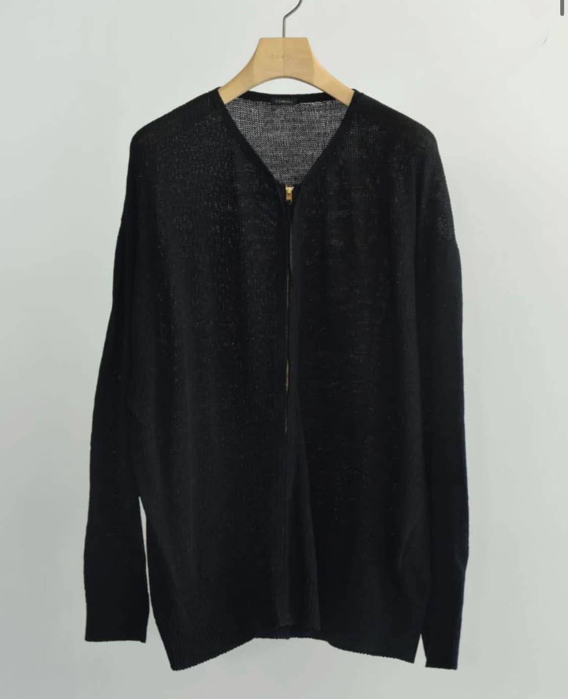(택 부착 새상품,1사이즈) 코모리 26ss 8g 지퍼 가디건  상품이미지1