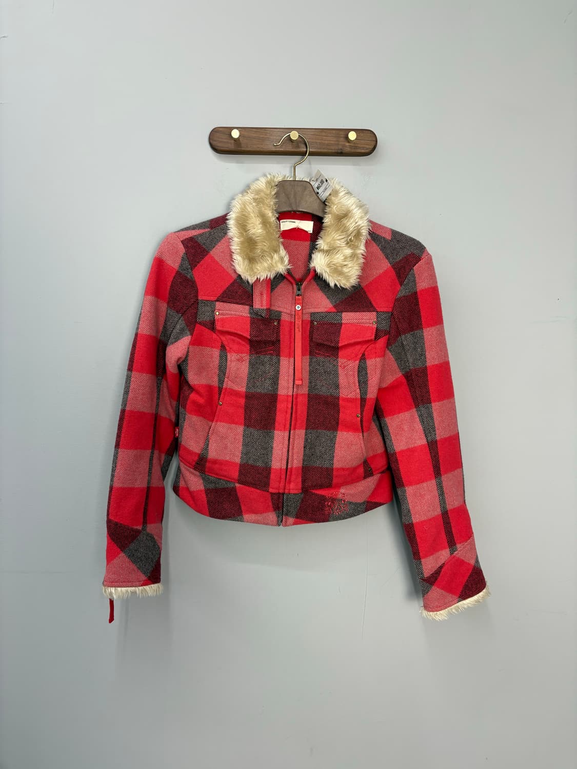 리바이스 레드 버팔로 체크 쉐르파 자켓 A2807 상품이미지2