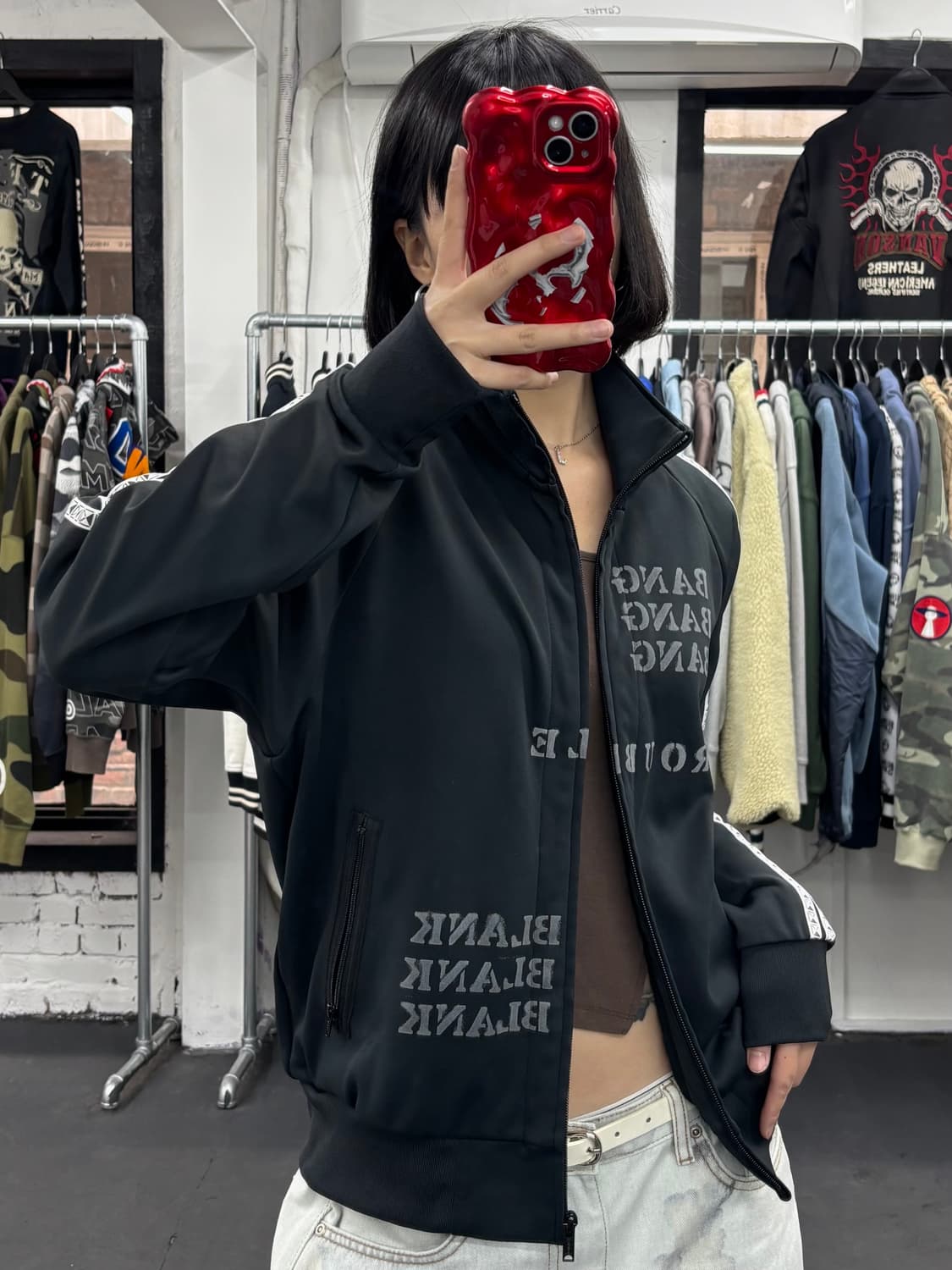 히스테릭 글래머 레터링 트랙자켓 상품이미지1