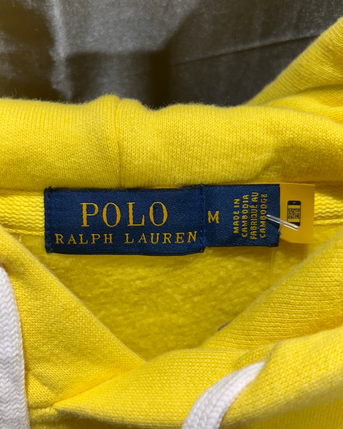 M 폴로랄프로렌 옐로우 컬러 빅포니 후드 상품이미지5