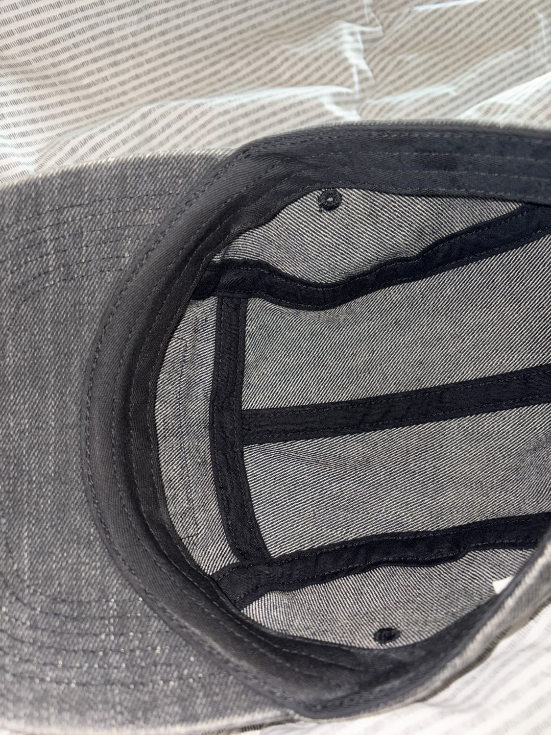 Supreme coated denim cap black (24ss) 상품이미지3