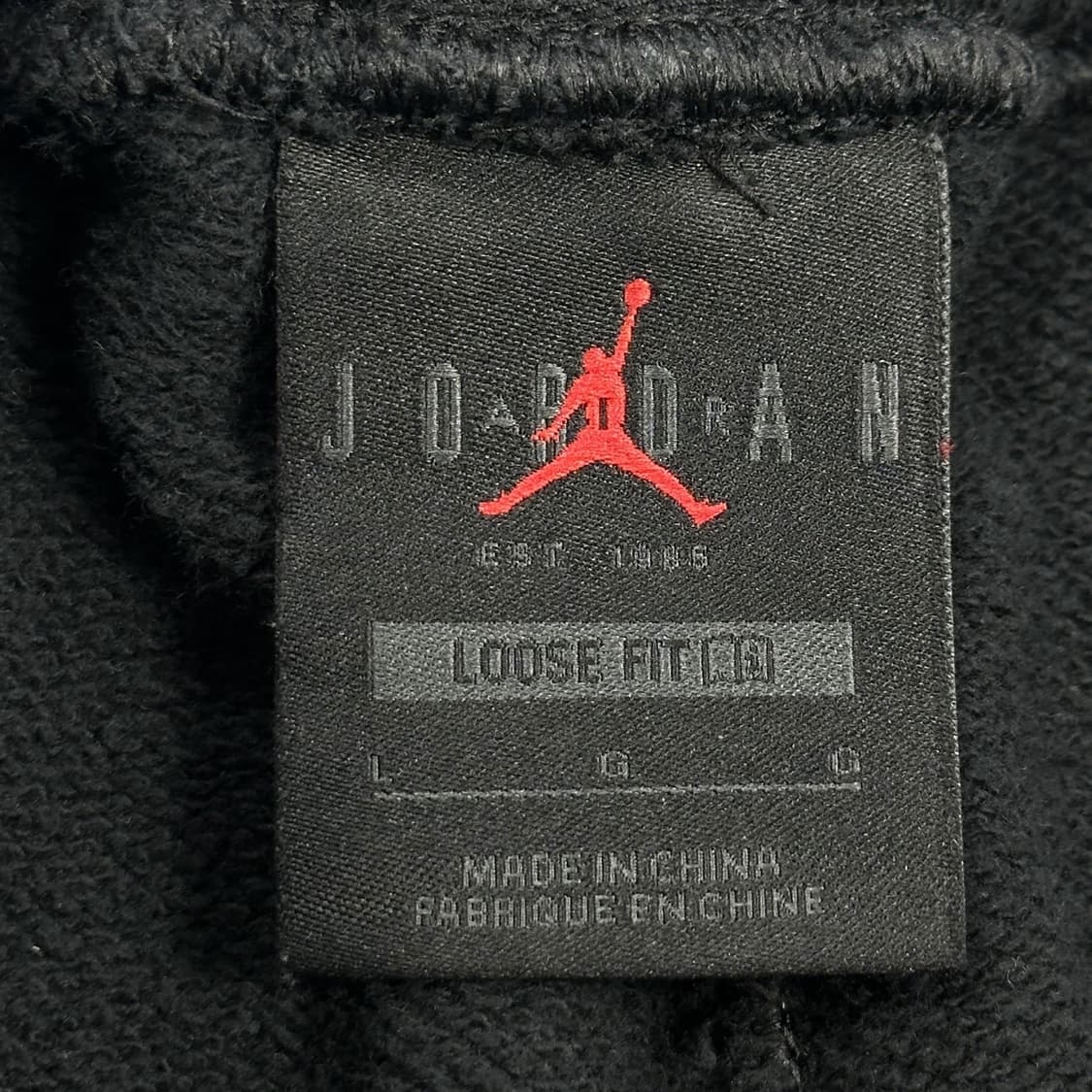 조던 점프맨 로고 루즈 핏 블랙 조거팬츠 (L) 상품이미지5