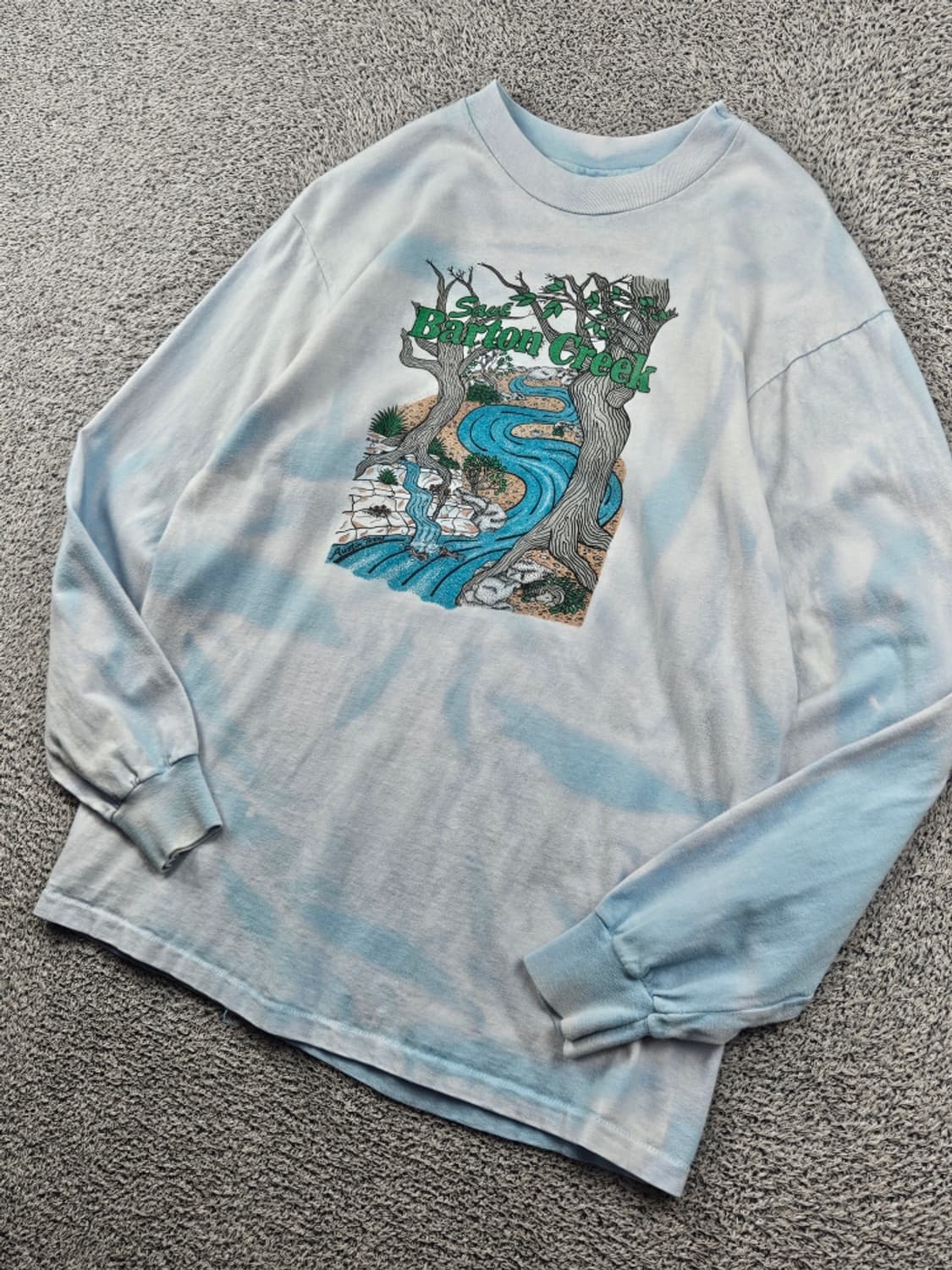 90's USA 헤인즈 싱글스티치 롱슬리브 커스텀 ( L )/ 11953 상품이미지4