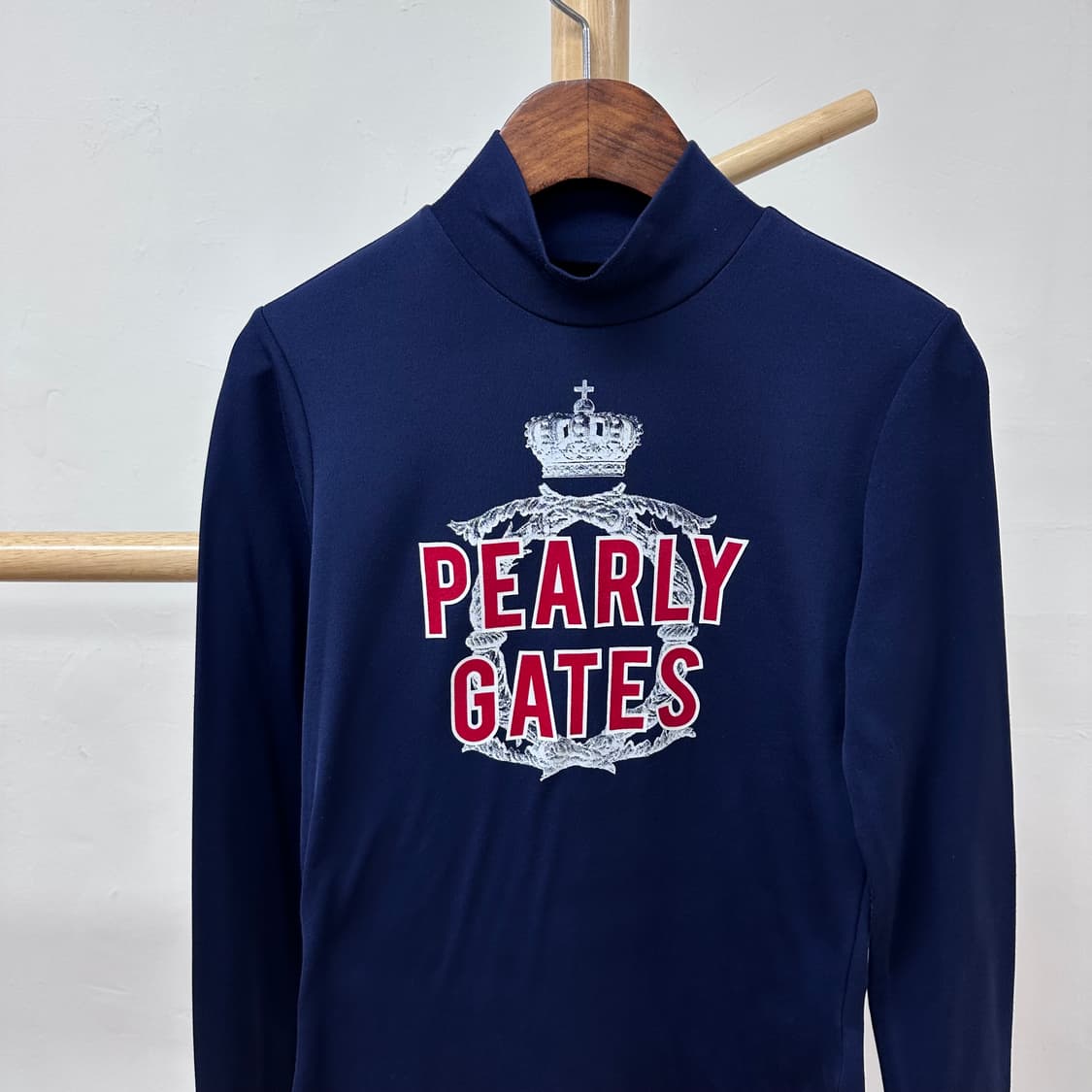 파리게이츠 골프웨어 폴라넥 긴팔 티셔츠 네이비 0사이즈 J28 상품이미지2