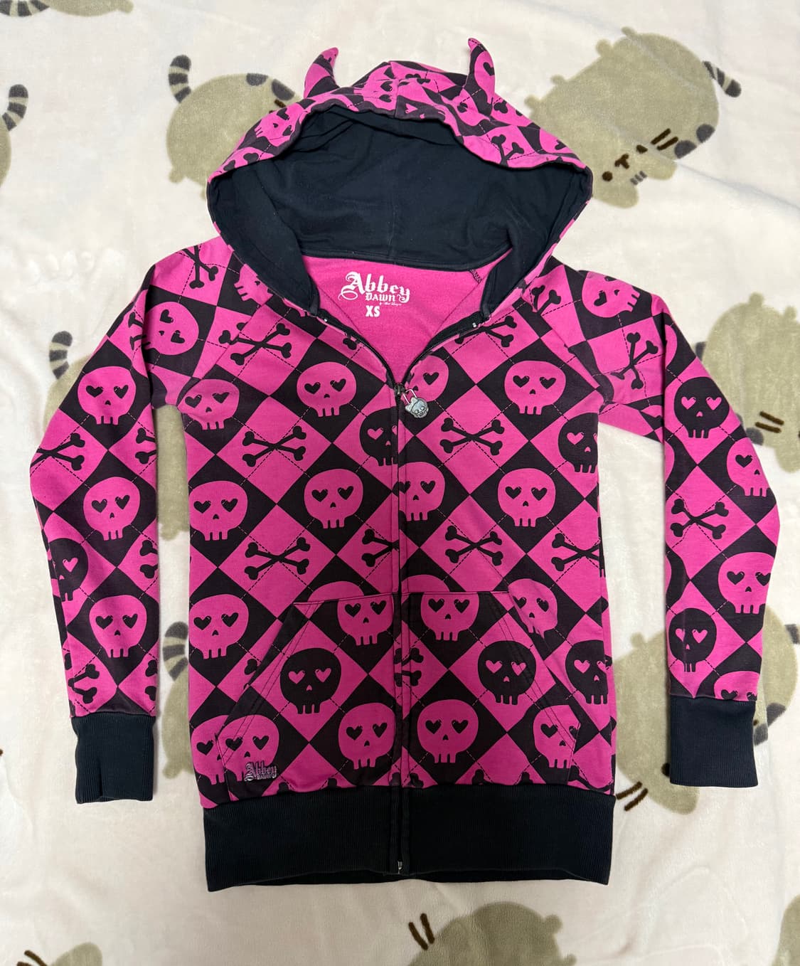 Abbey dawn 핑크 악마 후드집업 상품이미지1