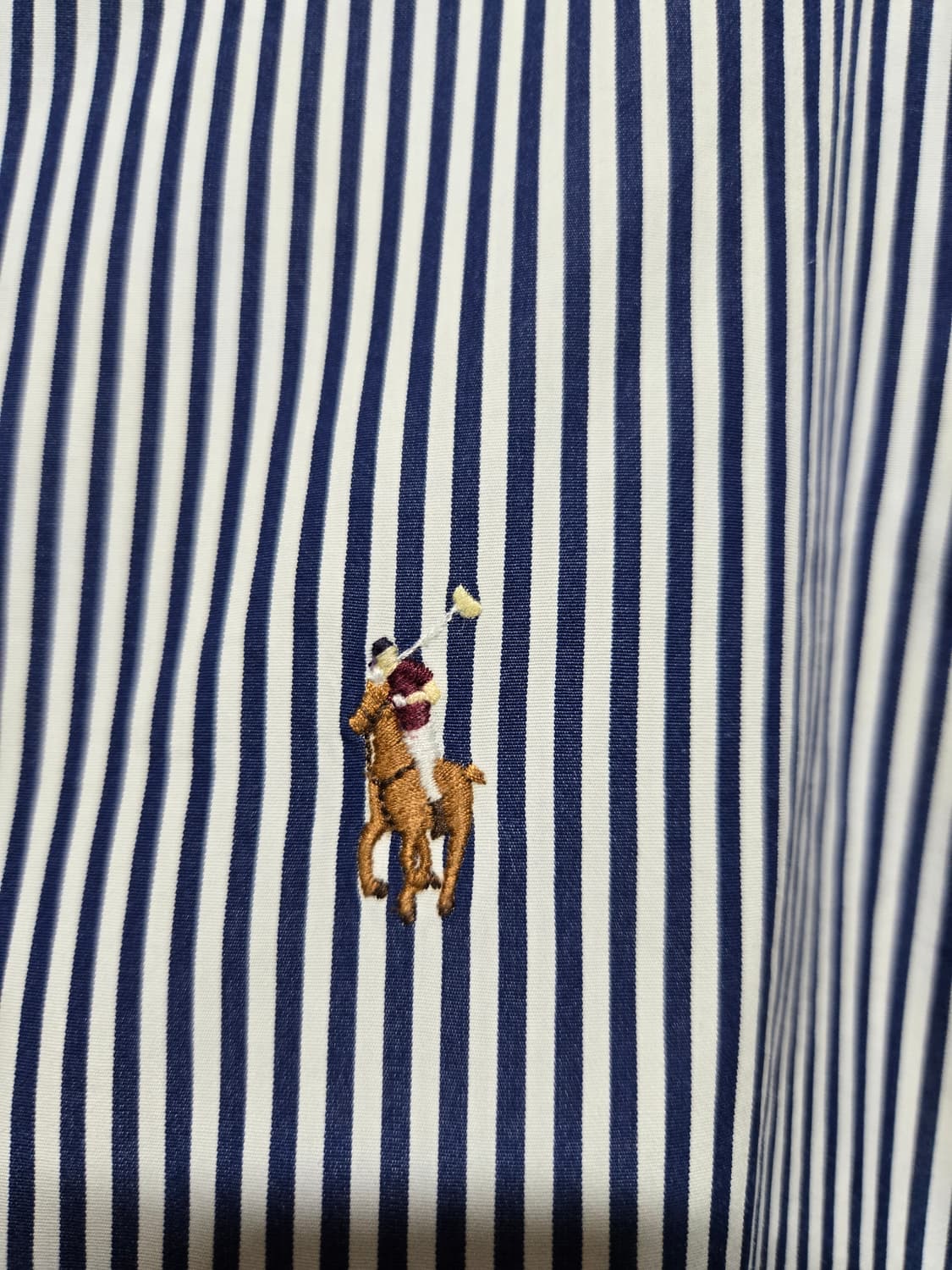 폴로 랄프로렌 여성 네이비 스트라이프 셔츠 상품이미지2