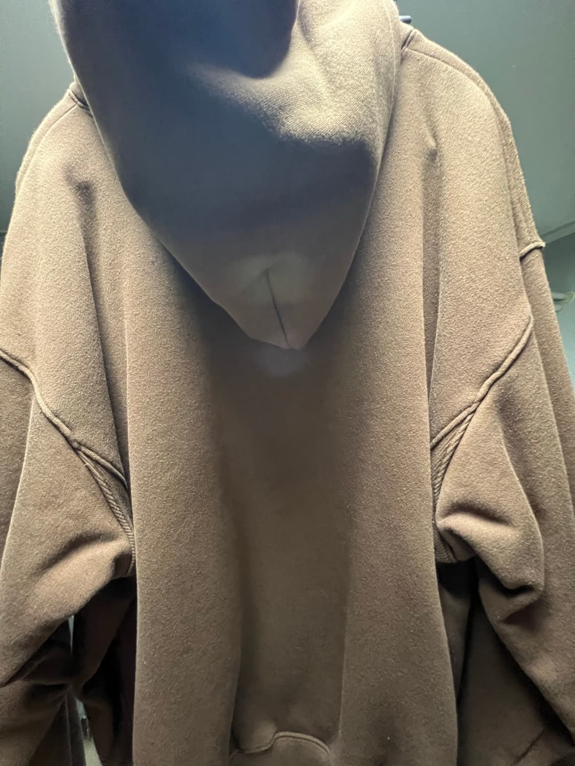 노앙 론리 러블리 LONELY/LOVELY FELT 후드티 브라운 상품이미지5