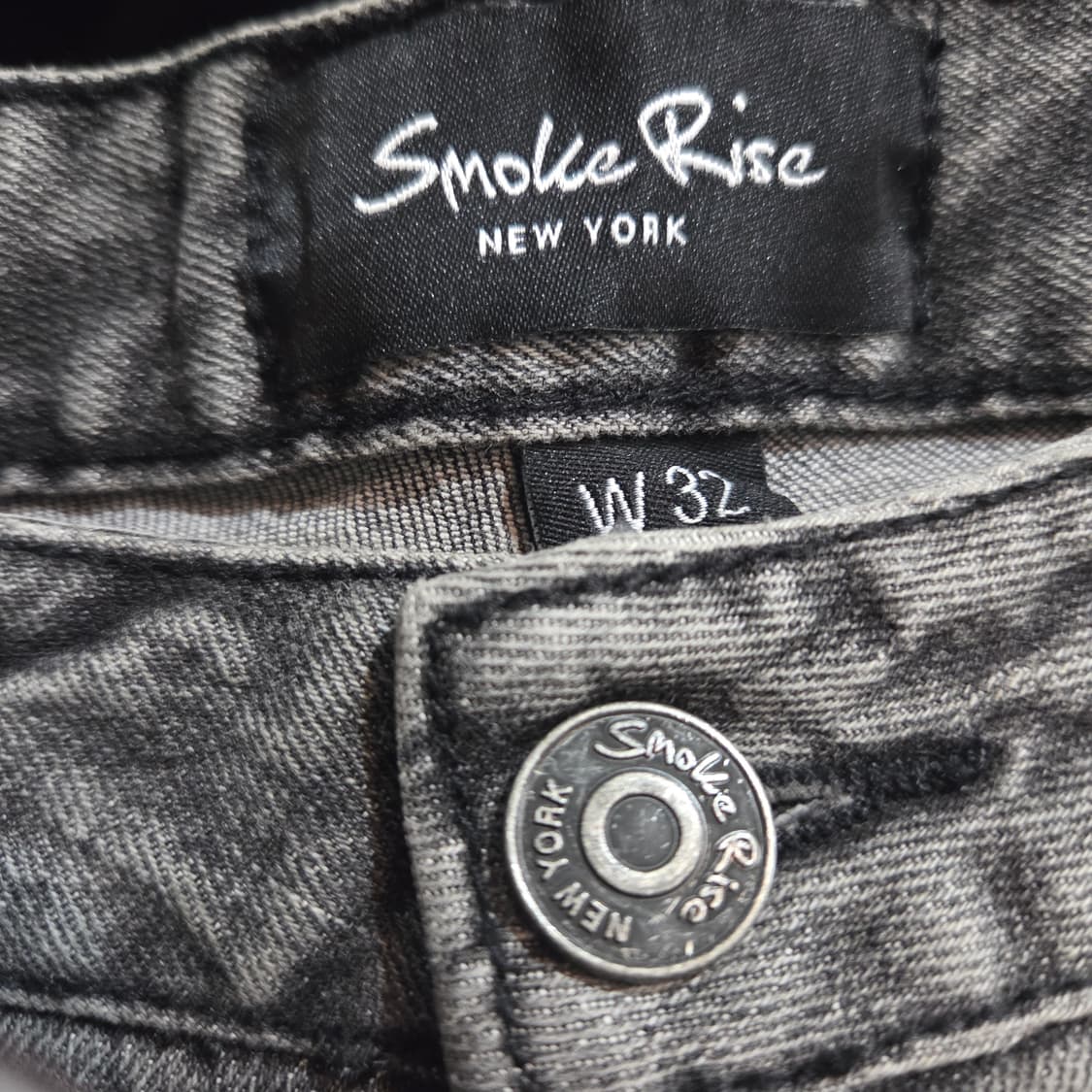 스모크라이즈 디테일 데미지 워싱 데님 상품이미지5