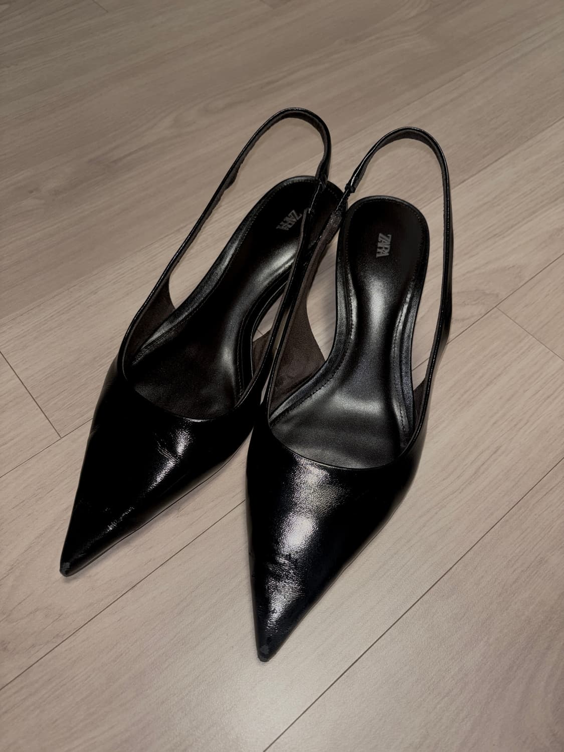 자라 레더 슬링백 슈즈 38 상품이미지7