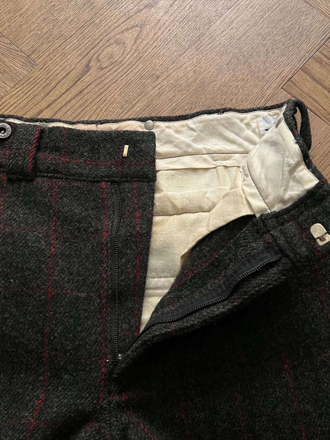 [30]80's 울리치 Made in USA 체크 울 트라우저 팬츠 상품이미지5