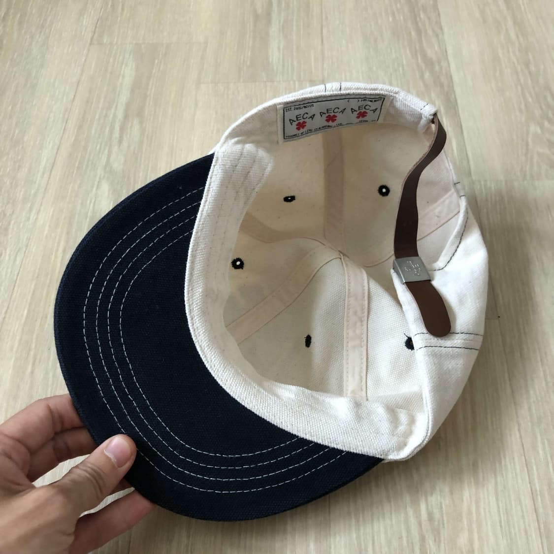 (ONE SIZE) 에이카 AECA 머슬 클로버 보이 아이보리 캡 모자 상품이미지3
