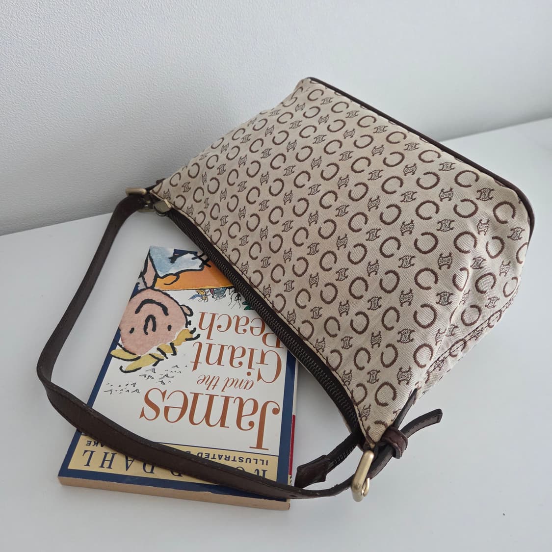 CELINE 셀린느 정품 C마카담 빈티지 캔버스 패브릭 숄더백 토트백 상품이미지2