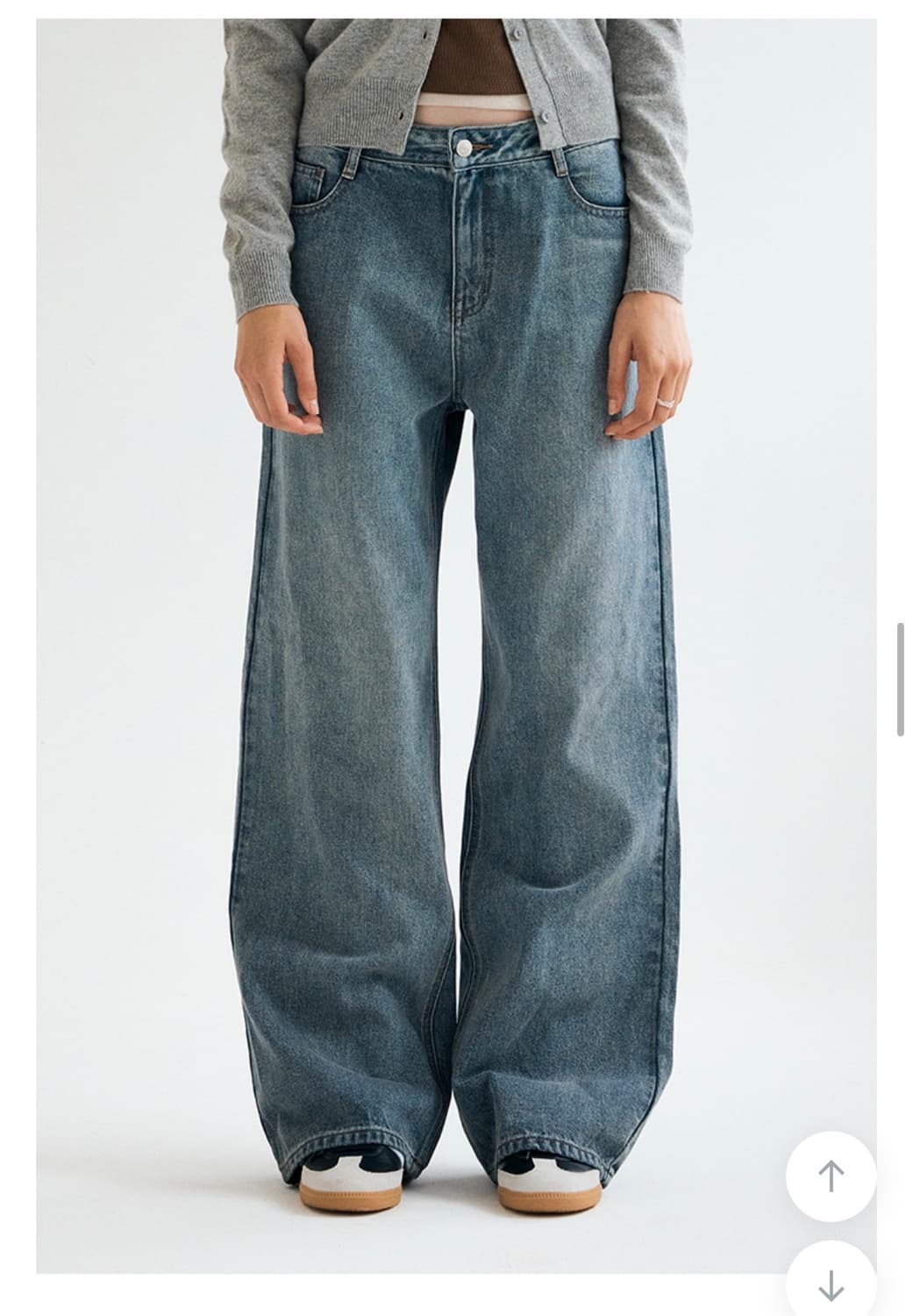 미쏘 핏업데님와이드핏 DST blue 상품이미지1