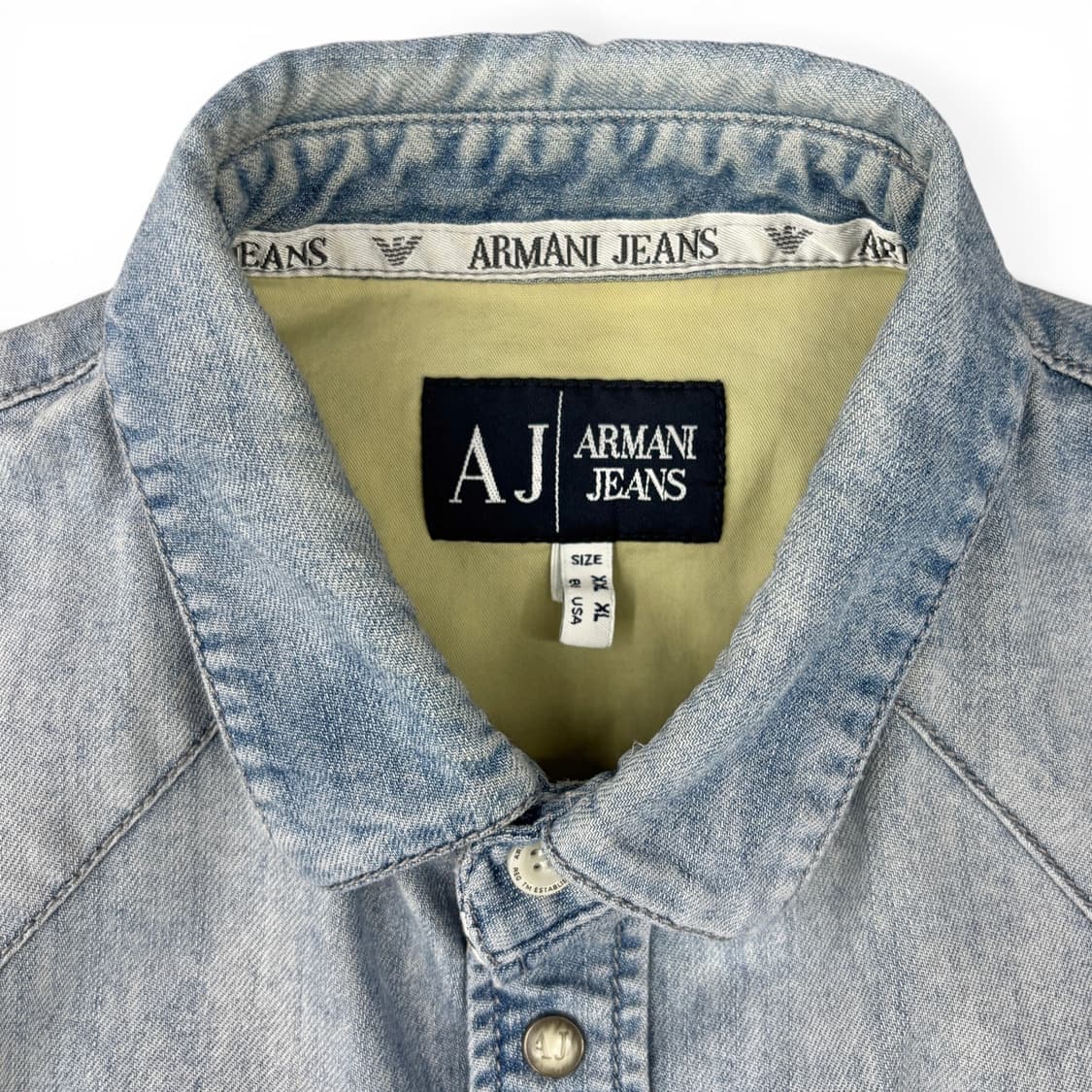00's 아르마니 진스 데님 셔츠 상품이미지6