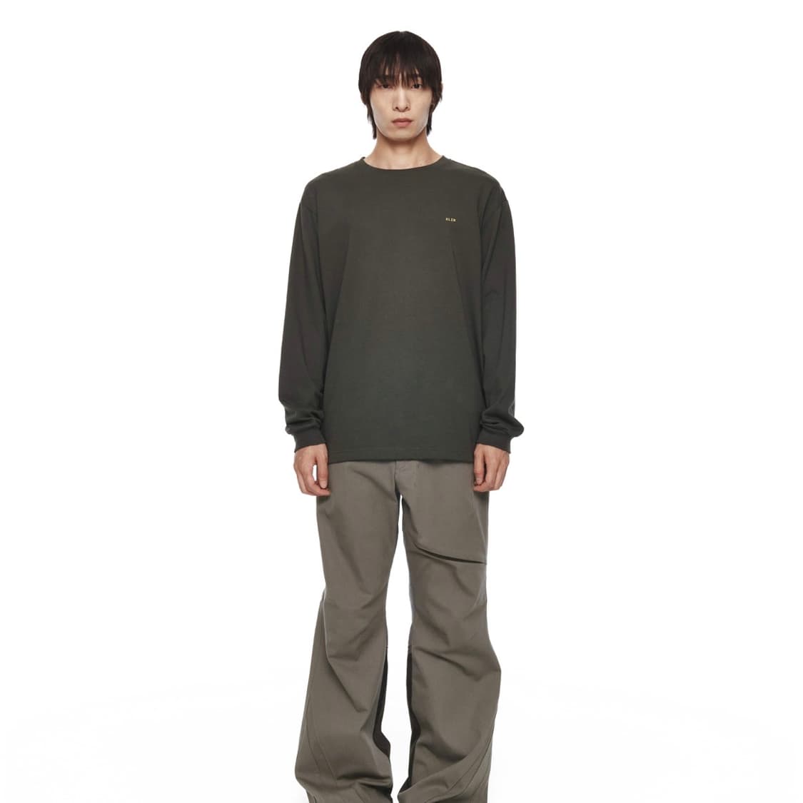 EP.8 SLEEVE CHARCOAL OLIVE 엑슬림 롱슬리브 상품이미지5