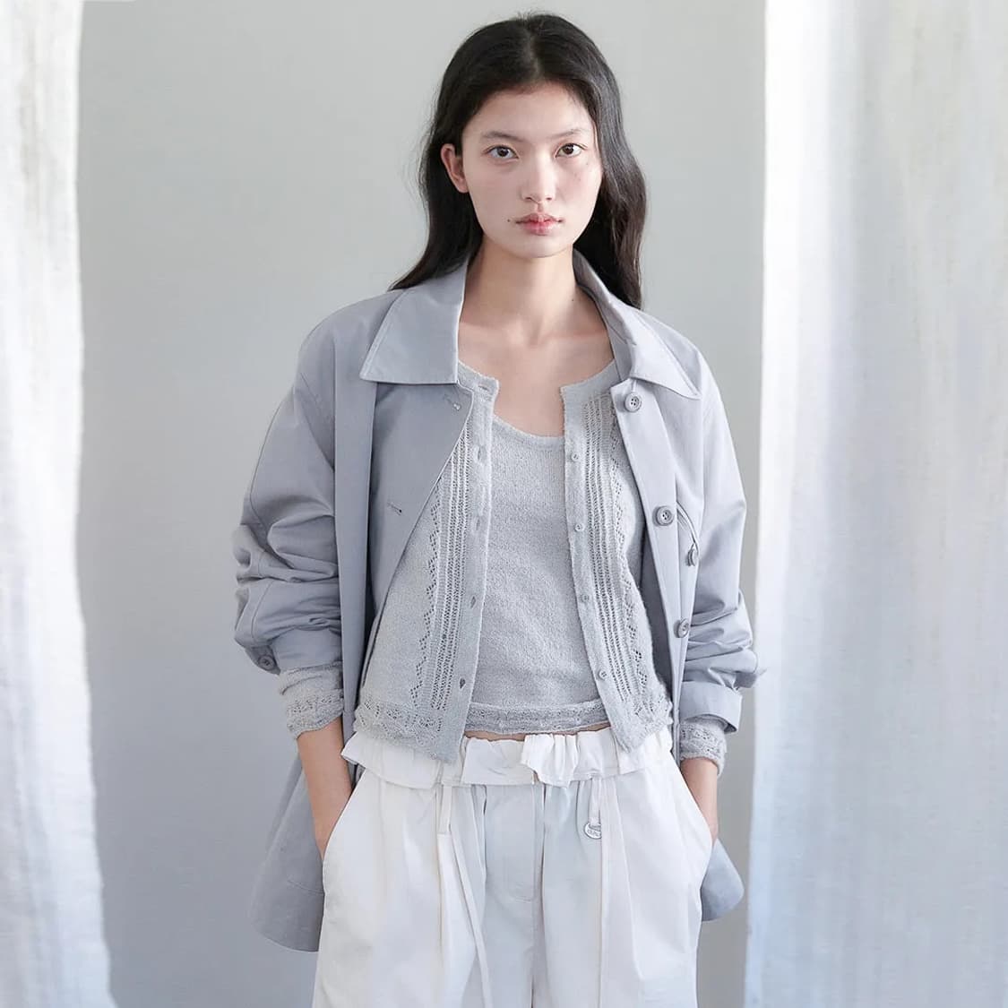 아우로 사파리 트렌치 자켓 상품이미지2