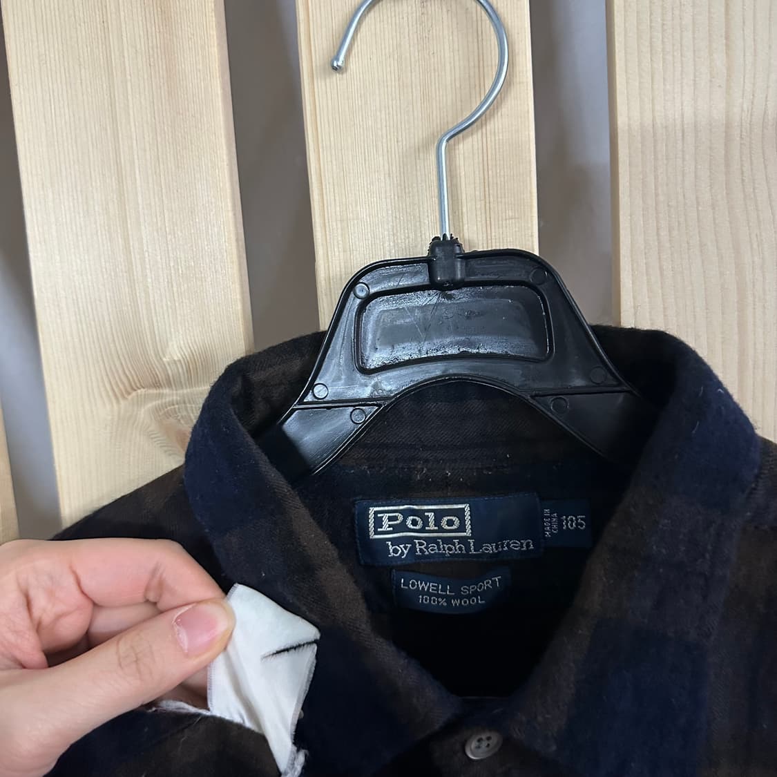 (XL) 폴로 랄프로렌 브라운 체크셔츠 상품이미지5