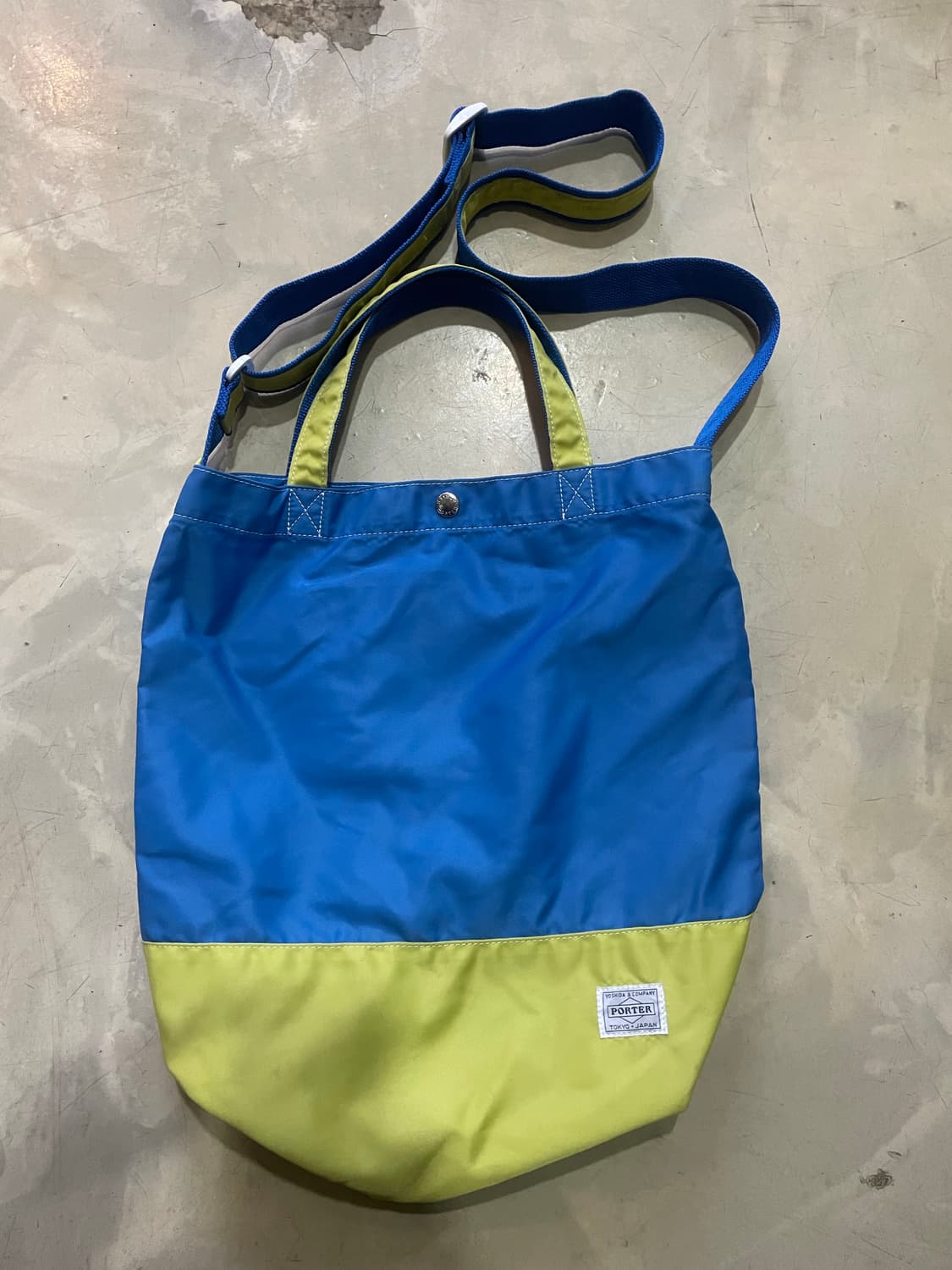 요시다 포터 크로스백 블루 옐로우 상품이미지2