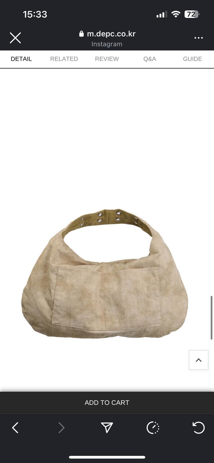 뎁크 depc 아일렛 레더 숄더백 상품이미지2