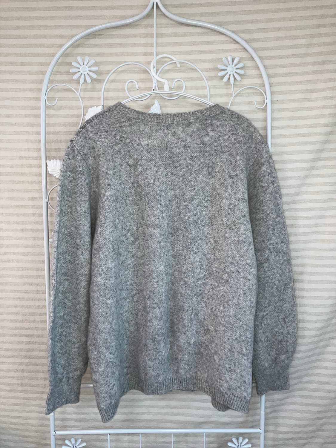 jpn vintage 멜란지 플라워 패턴 가디건 y2k 스트릿 갸루 펑키 상품이미지2