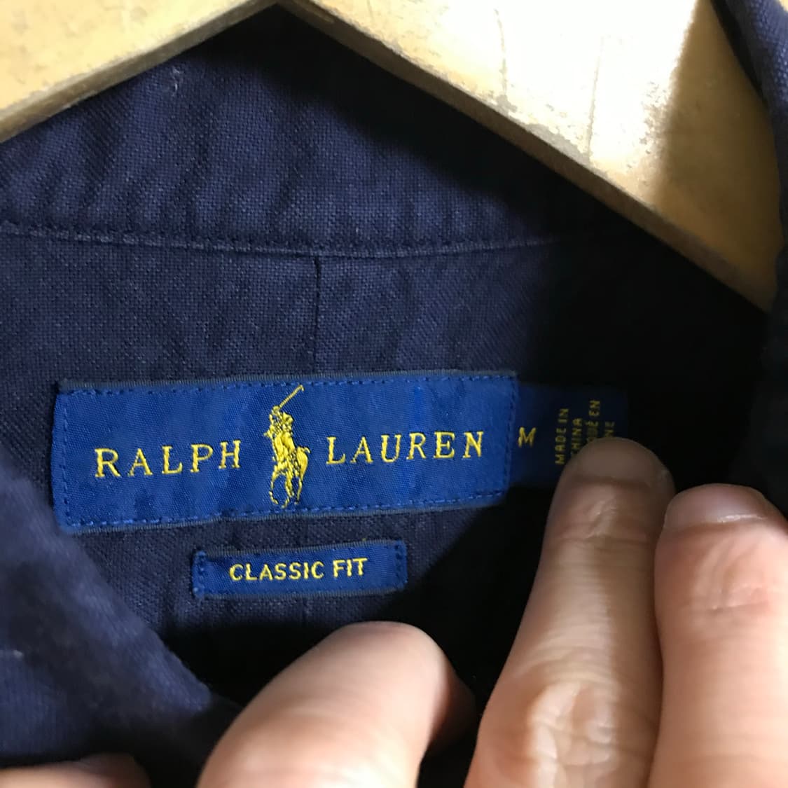 폴로 랄프로렌 네이비 단색셔츠 상품이미지3