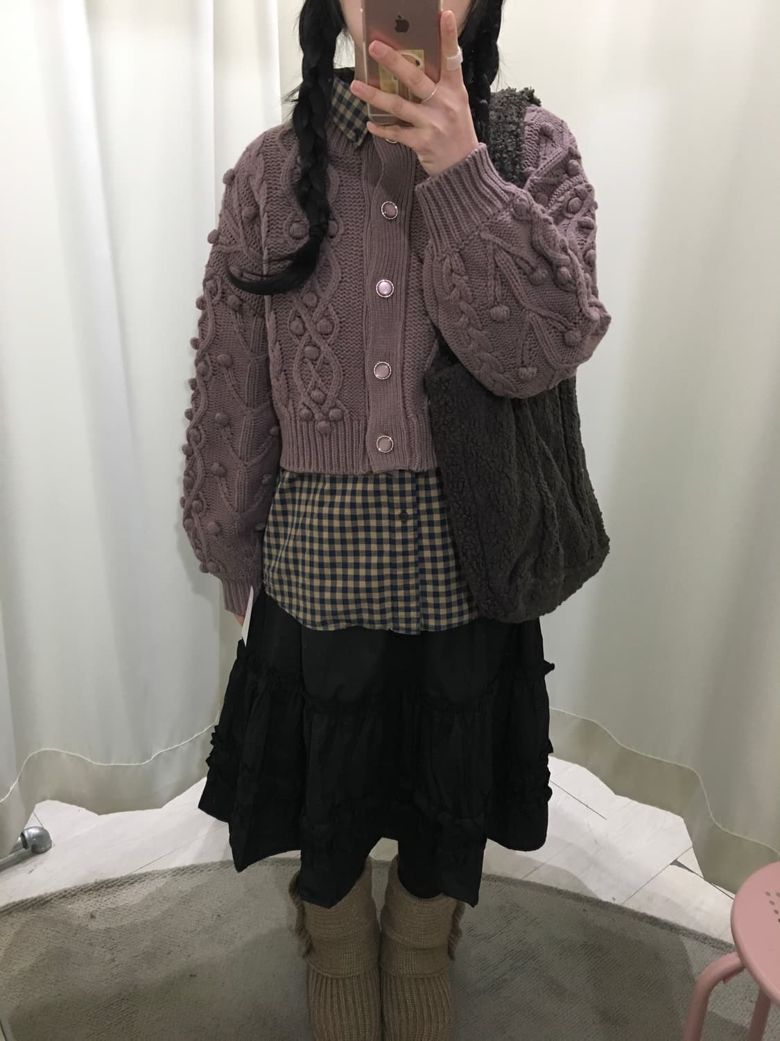 마제스틱 폼폼이 가디건 상품이미지4