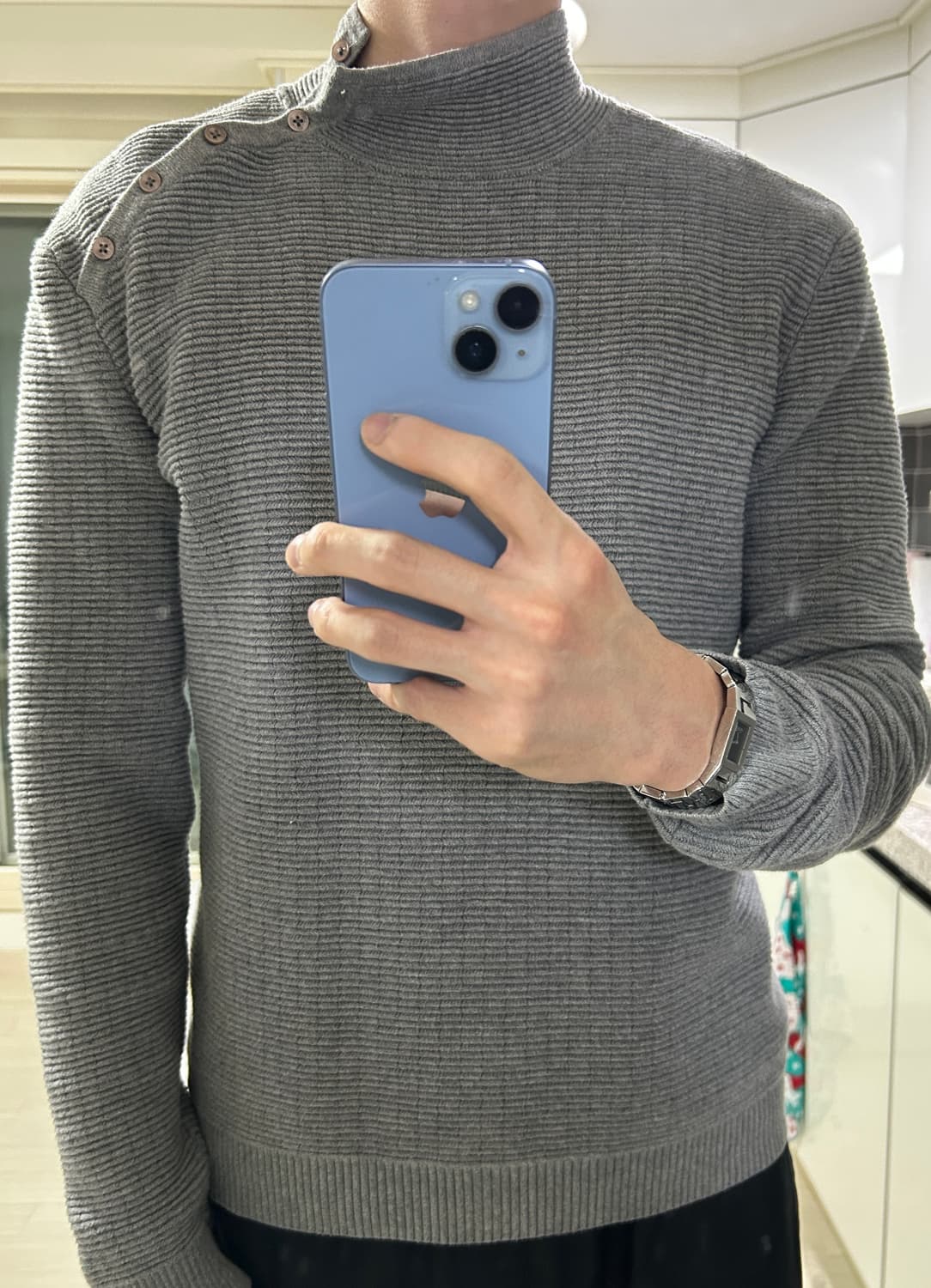 알마니 사선 니트 상품이미지7