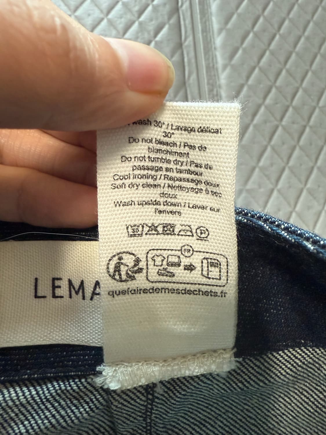 (S) 30 르메르 재패니즈 중청 트위스티드 벨티드 팬츠 데님 상품이미지5