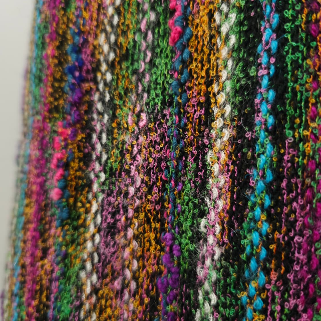 부클레 멀티컬러 A라인 트위드 니트 스커트 상품이미지4