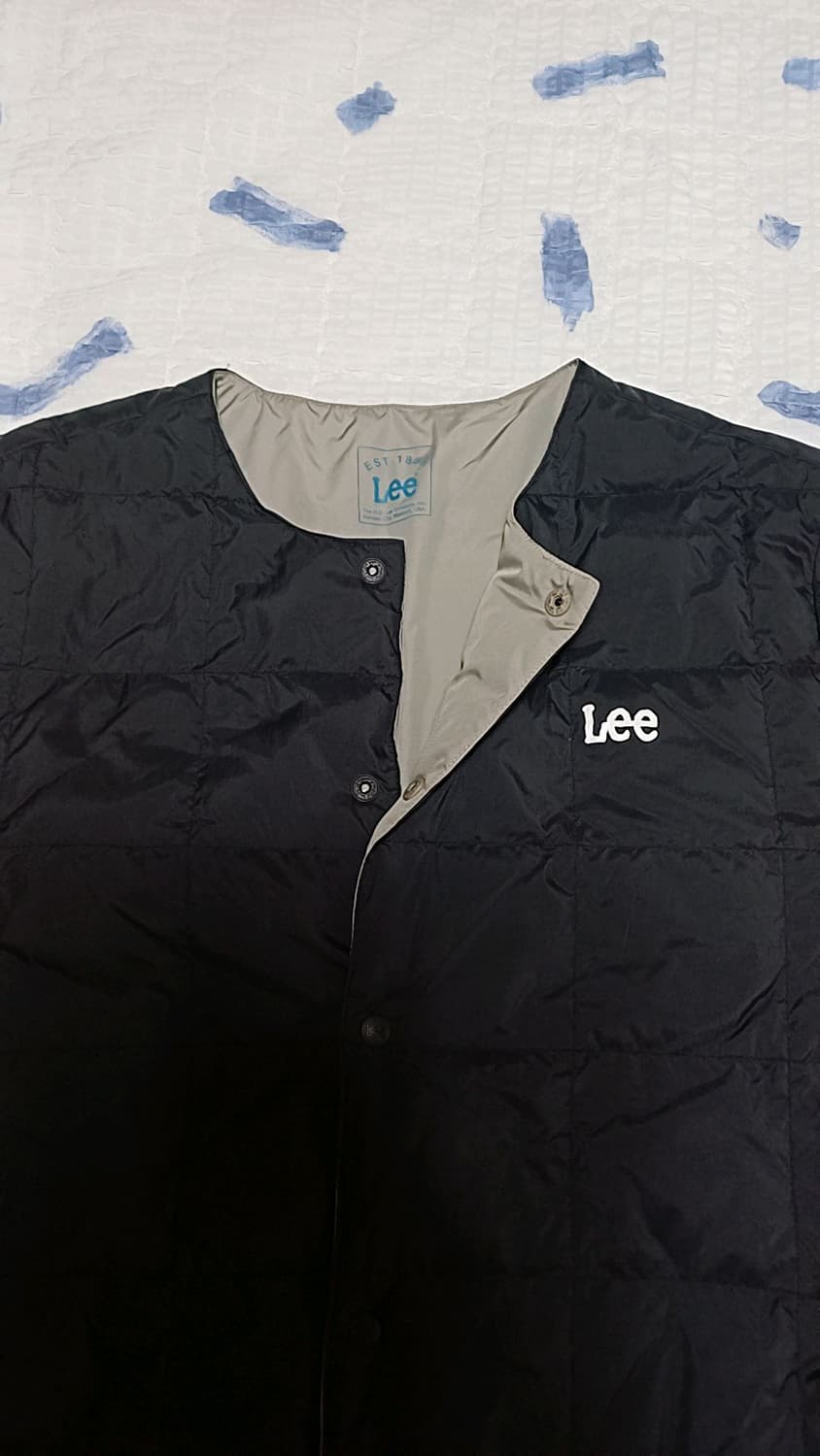 Lee 양면 오리털경량패딩 100 가슴56 기장68 상품이미지6