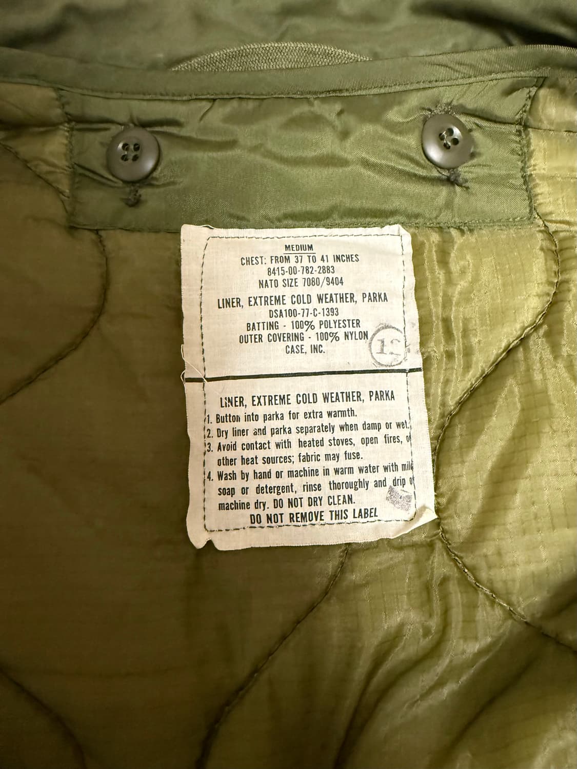 [M/A급] M65 오리지널 피쉬테일 개파카 상품이미지4