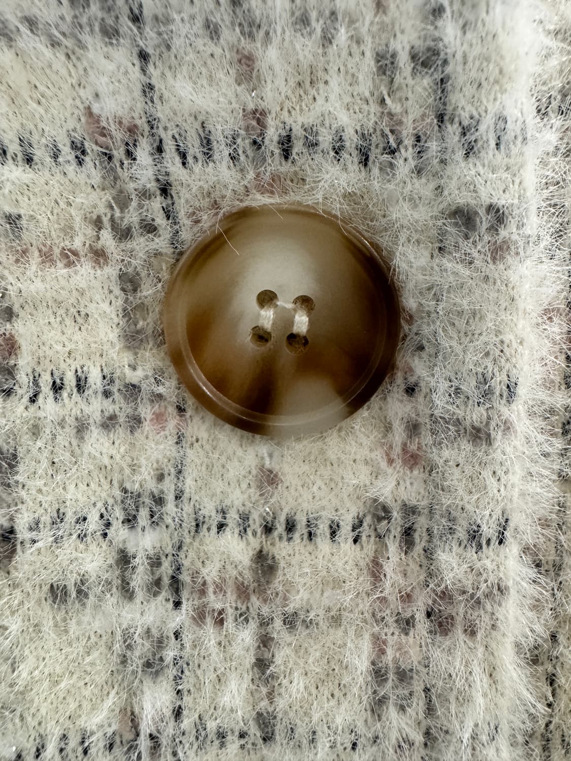 누비안감 포인트 8부소매 니트자켓 상품이미지3