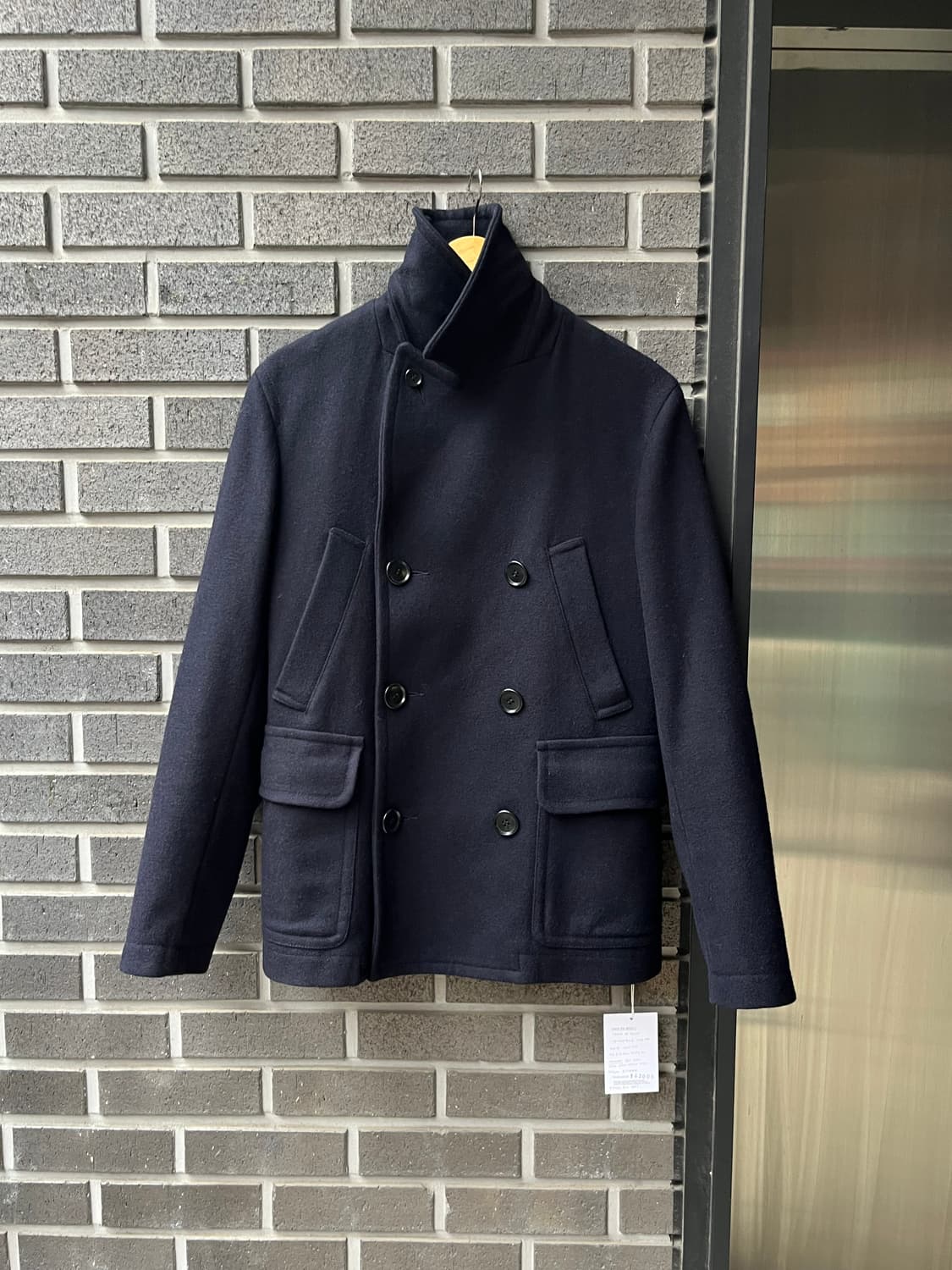 CABANE DE ZUCCA 주카 피코트 네이비 상품이미지1