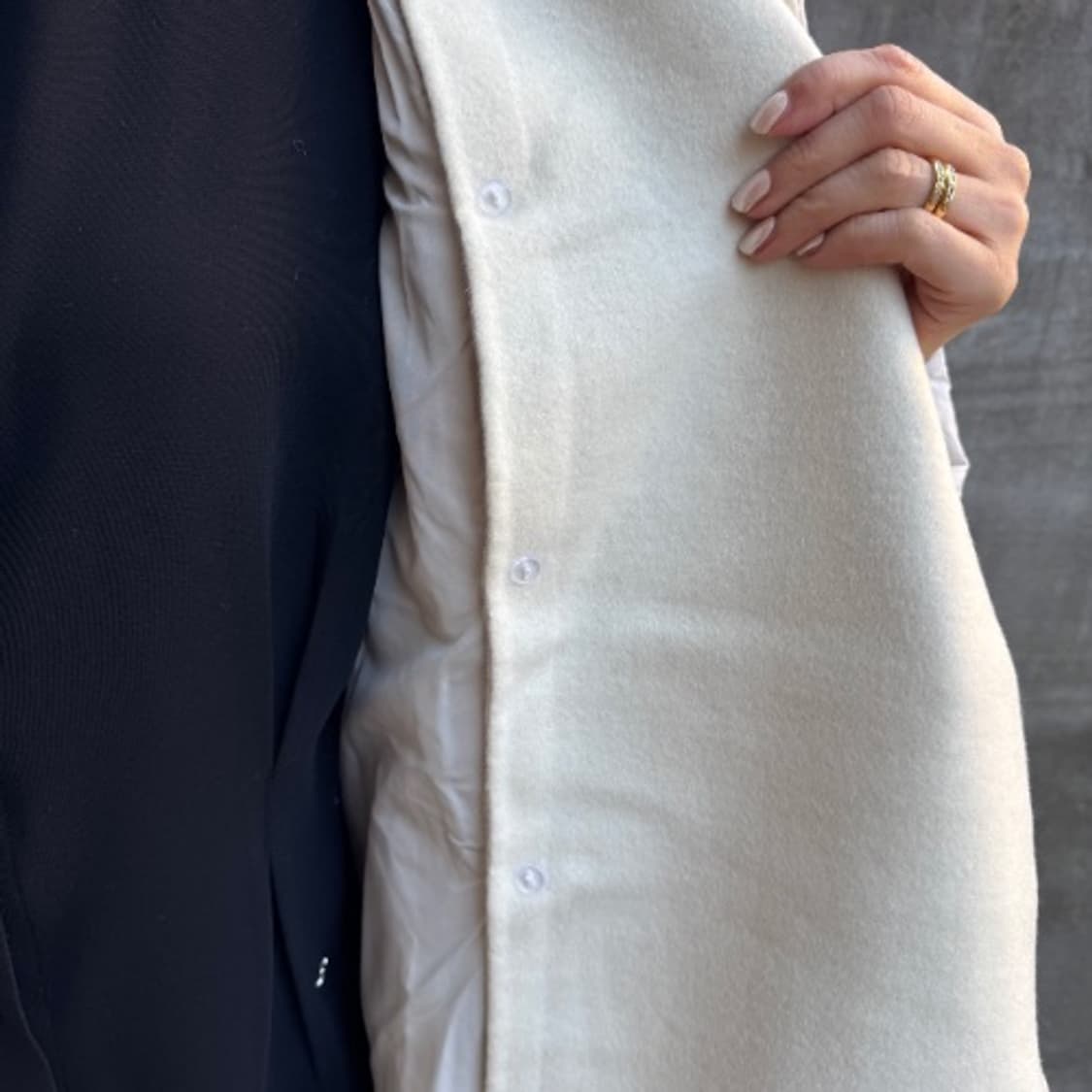 (새상품) 구매가 298000원 울코트 후드 덕다운 롱패딩 상품이미지4