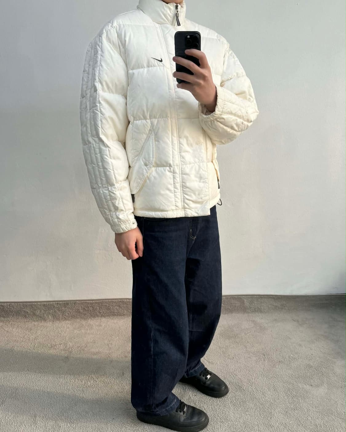 [L] 나이키 00s 솔로 스우시 다운 푸퍼 패딩 자켓 상품이미지4