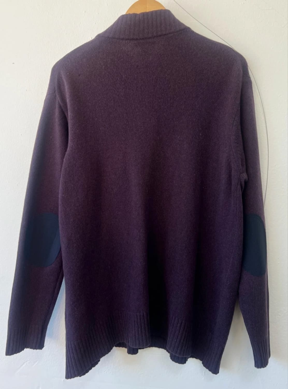 버버리 남성 퍼플 울 반집업니트
 상품이미지9