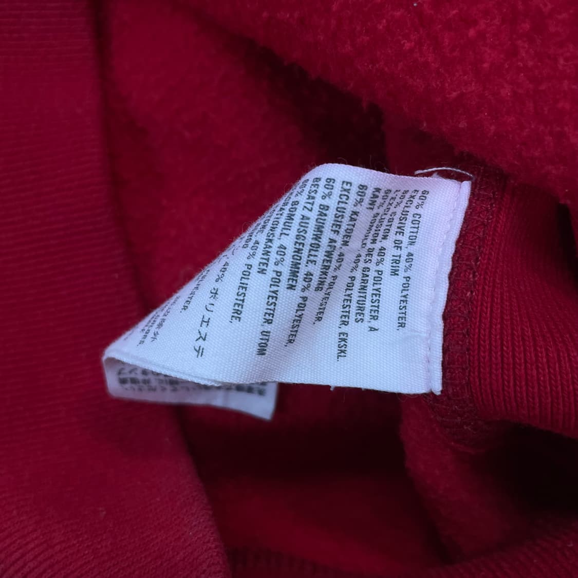 아베크롬비 스펠 로고 후드집업 레드 상품이미지5