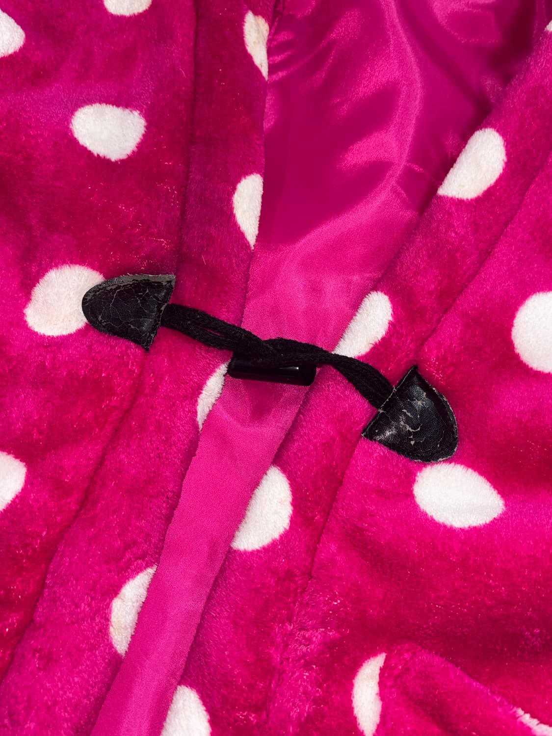 핫핑크 도트 패턴 하오리 가디건 상품이미지4